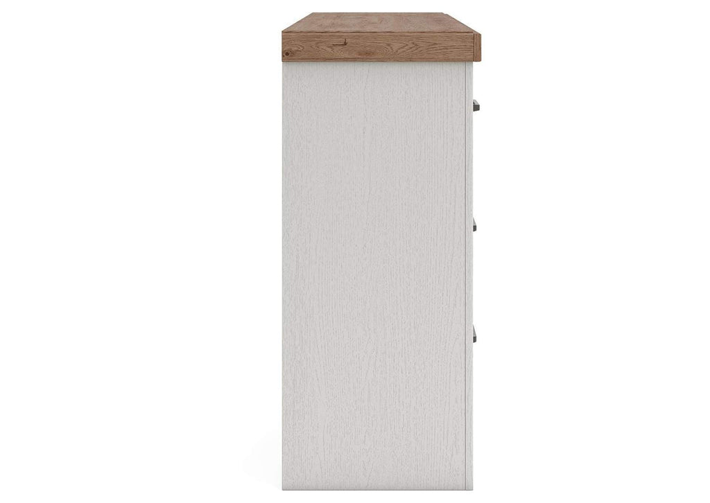 Savonport King Panel Storage Bed and Dresser side view