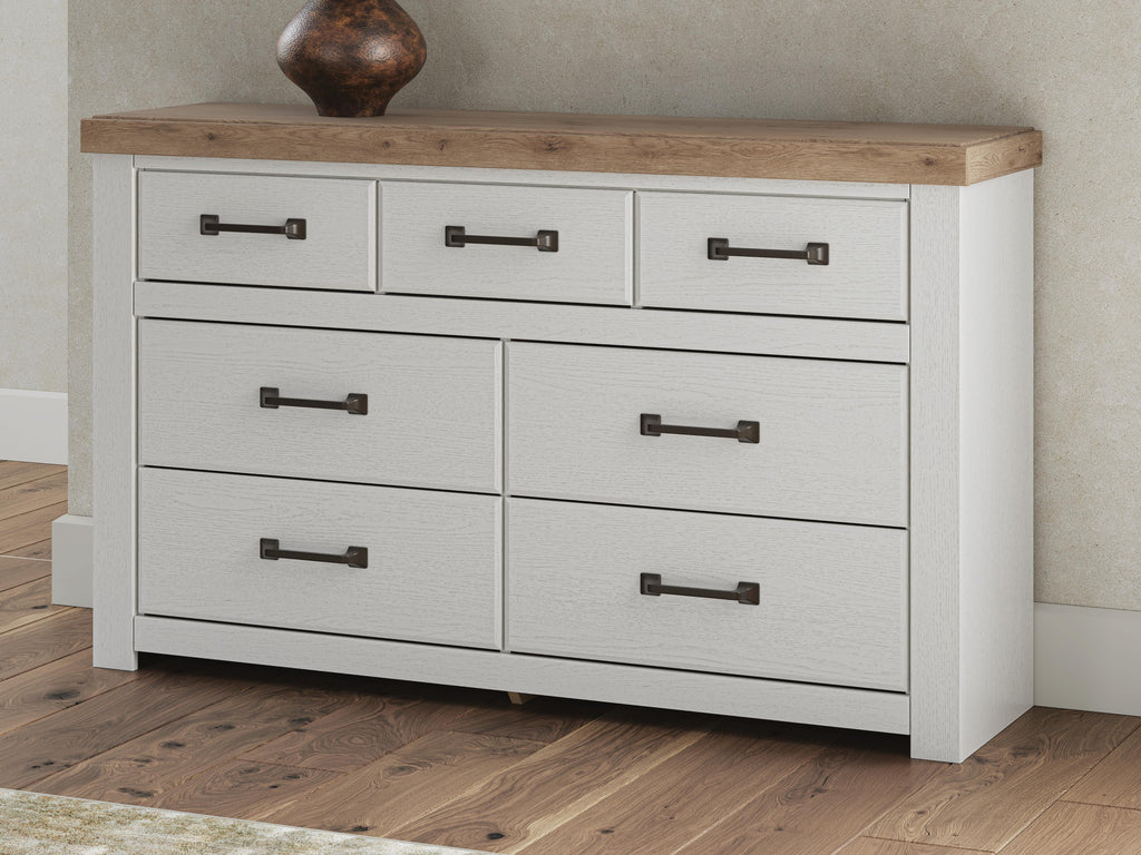 Savonport Dresser in White/Brown, alternate view 3