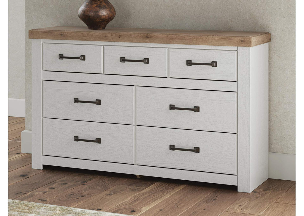 Savonport King Panel Bed with Storageand Dresser