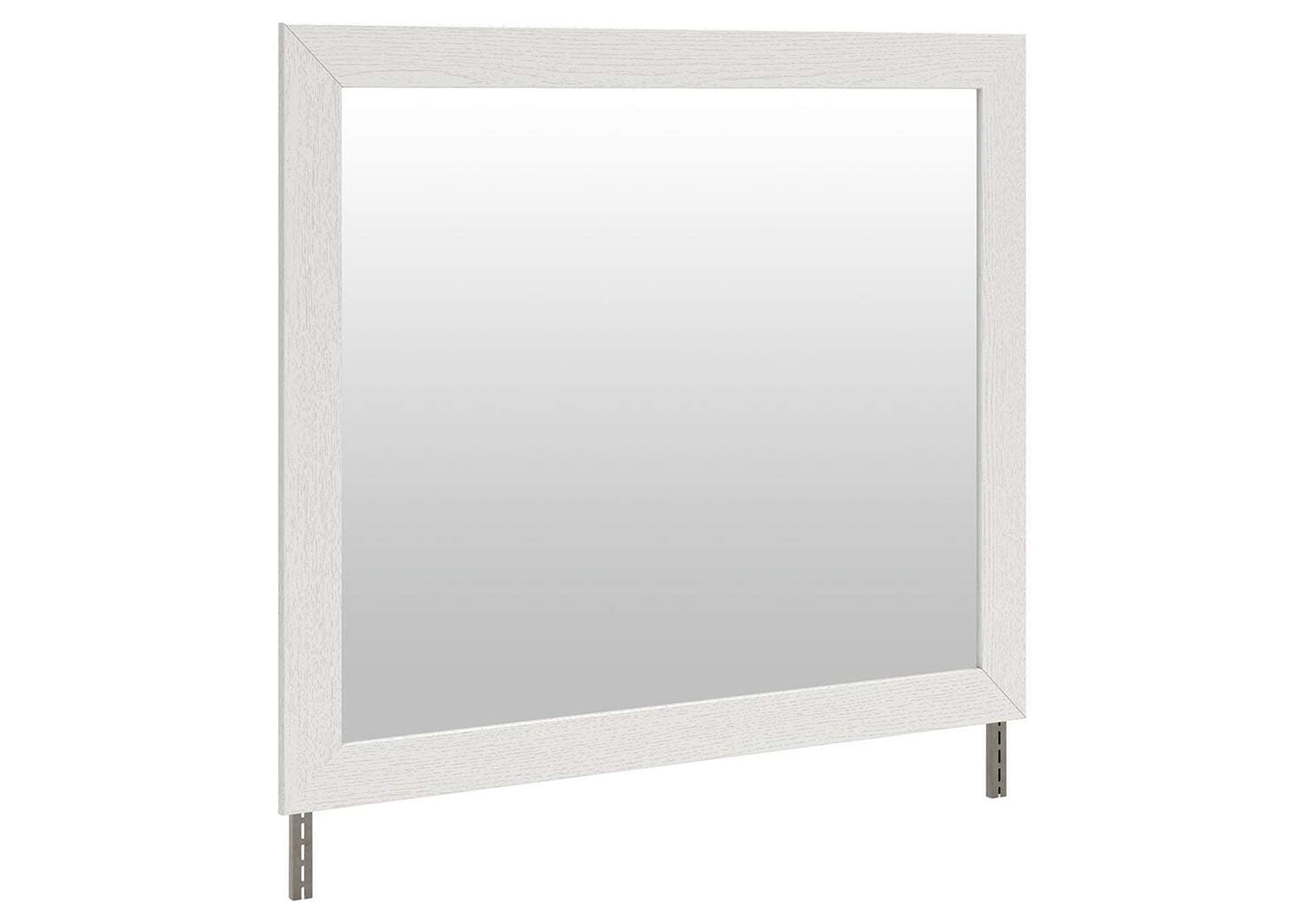 Savonport Queen Panel Bed with Storage, Dresser and Mirror angled view