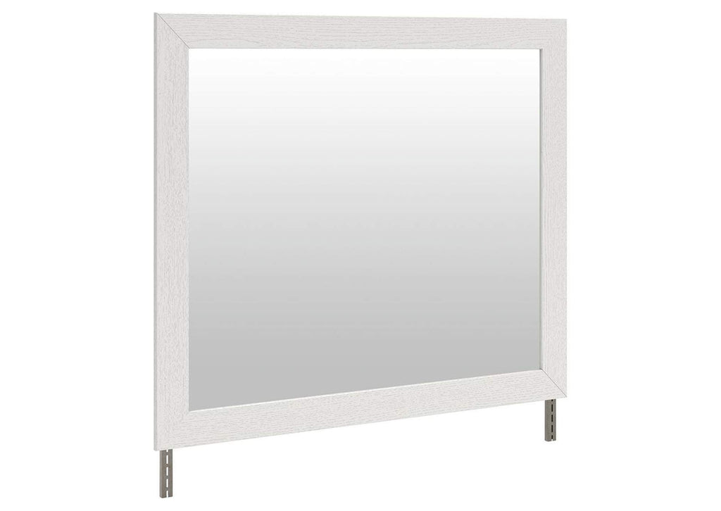 Savonport Queen Panel Bed with Storage. Dresser, Mirror and Nightstand angled view