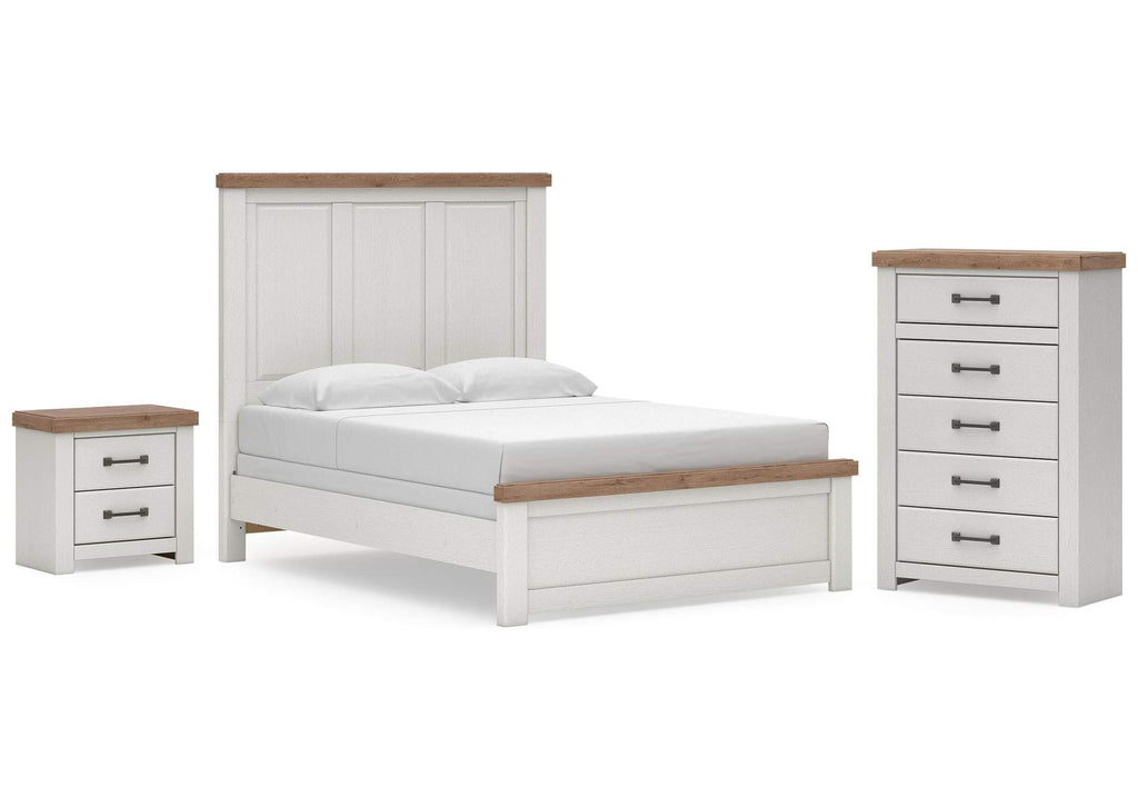 Savonport Queen Panel Bed, Chest and Nightstand