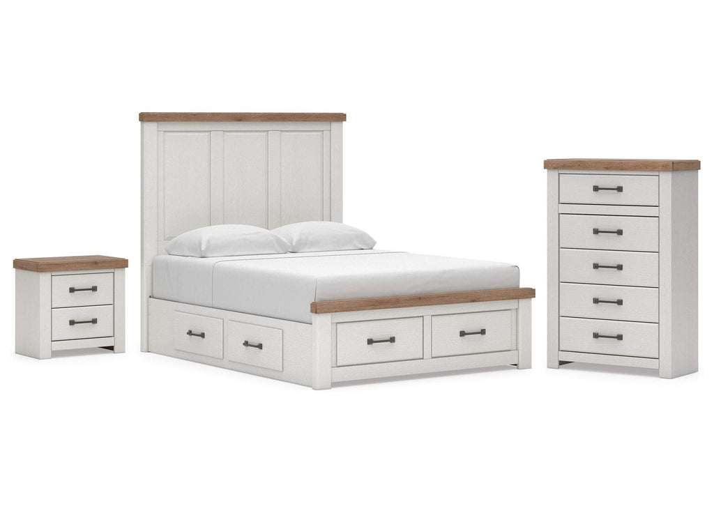 Savonport Queen Panel Storage Bed, Chest and Nightstand