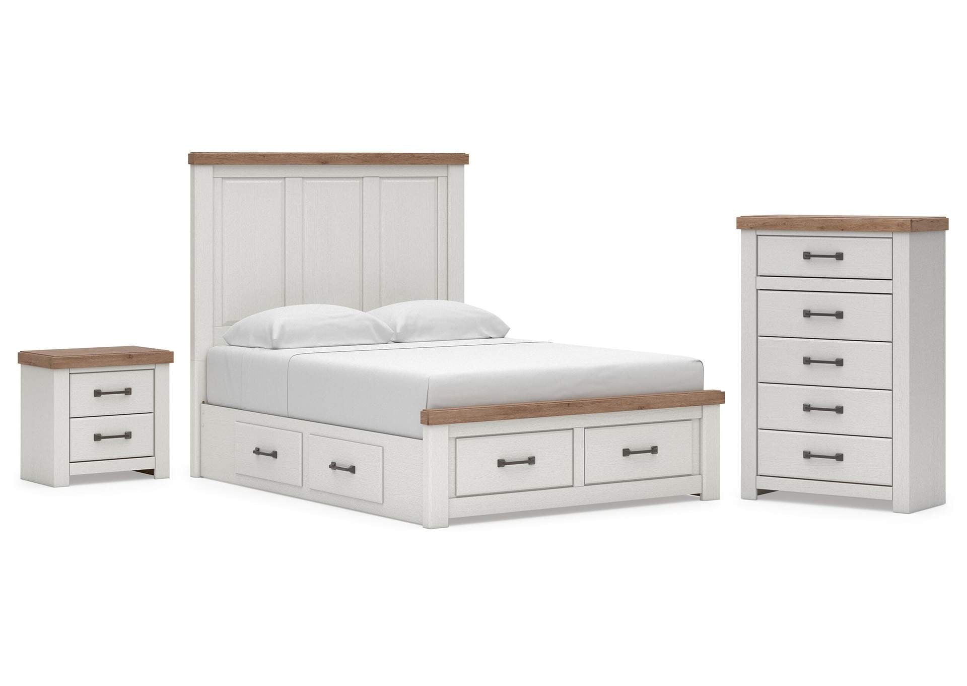 Savonport Queen Panel Storage Bed, Chest and Nightstand