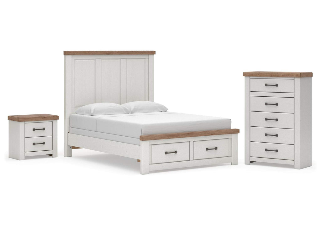 Savonport Queen Panel Storage Bed, Chest and Nightstand