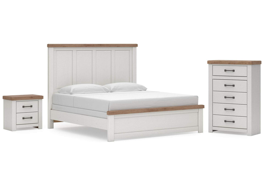 Savonport King Panel Bed, Chest and Nightstand