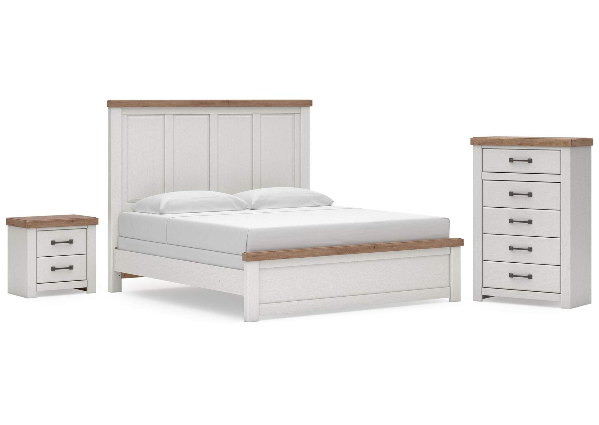 Savonport King Panel Bed, Chest and Nightstand