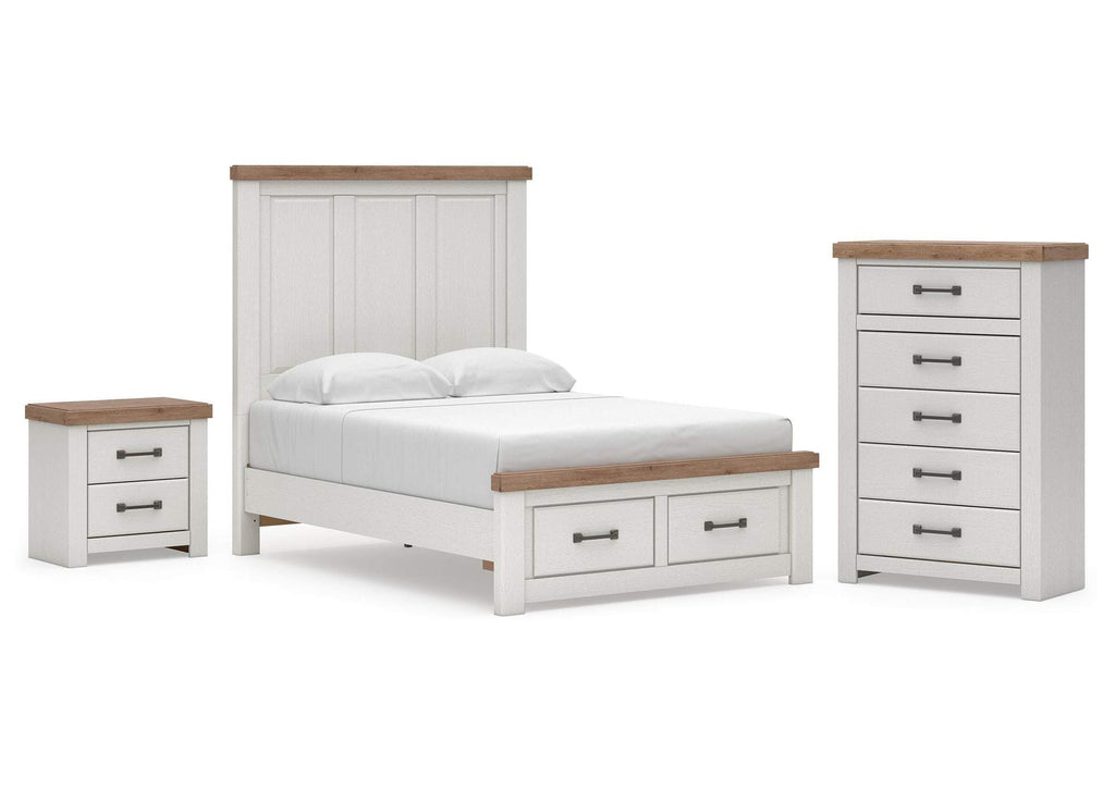 Savonport Full Panel Storage Bed, Chest and Nightstand