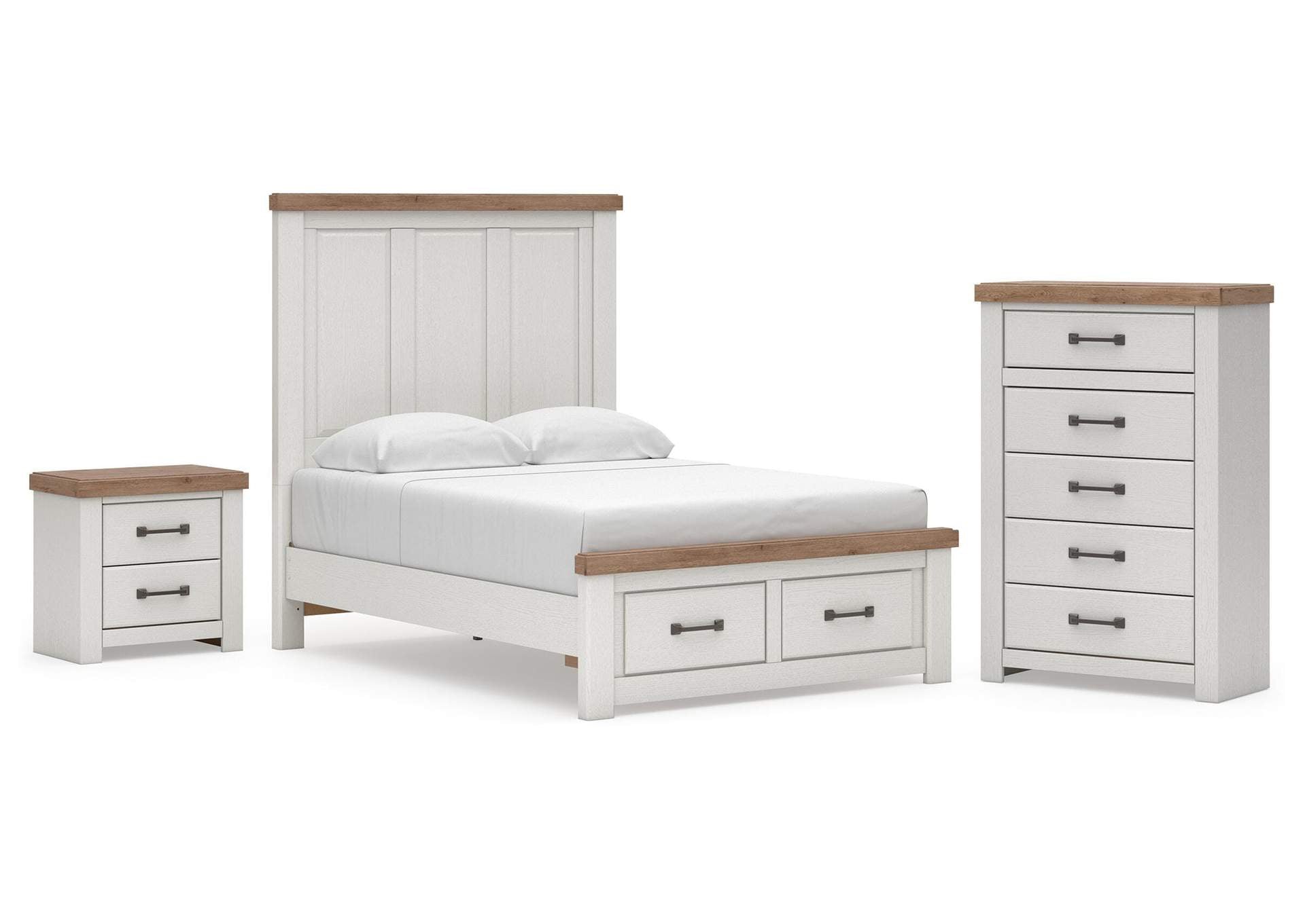 Savonport Full Panel Storage Bed, Chest and Nightstand