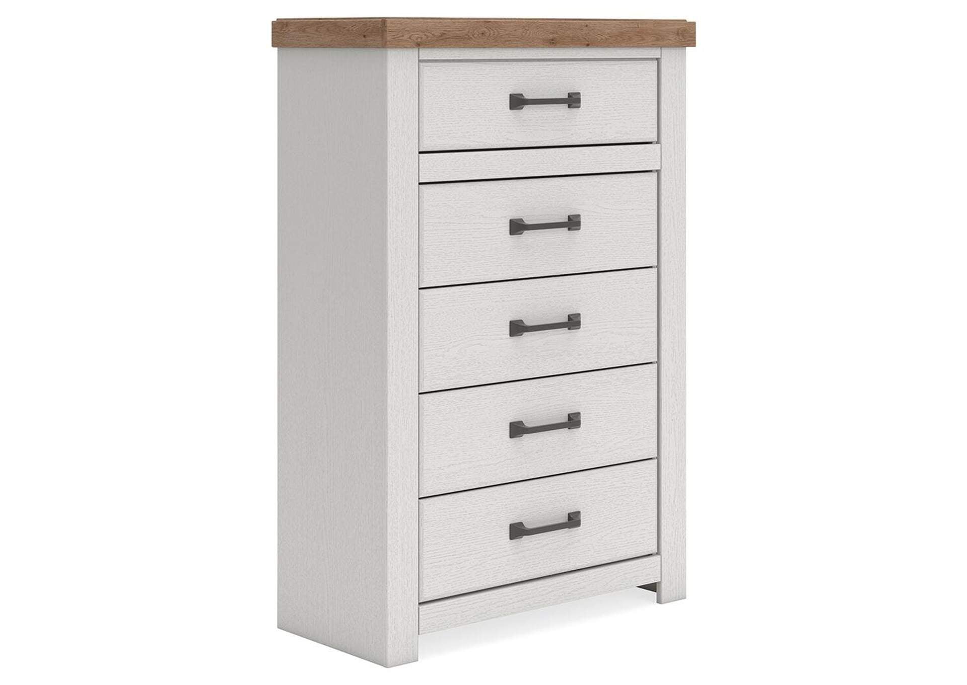 Savonport King Panel Storage Bed, Dresser and Chest angled view