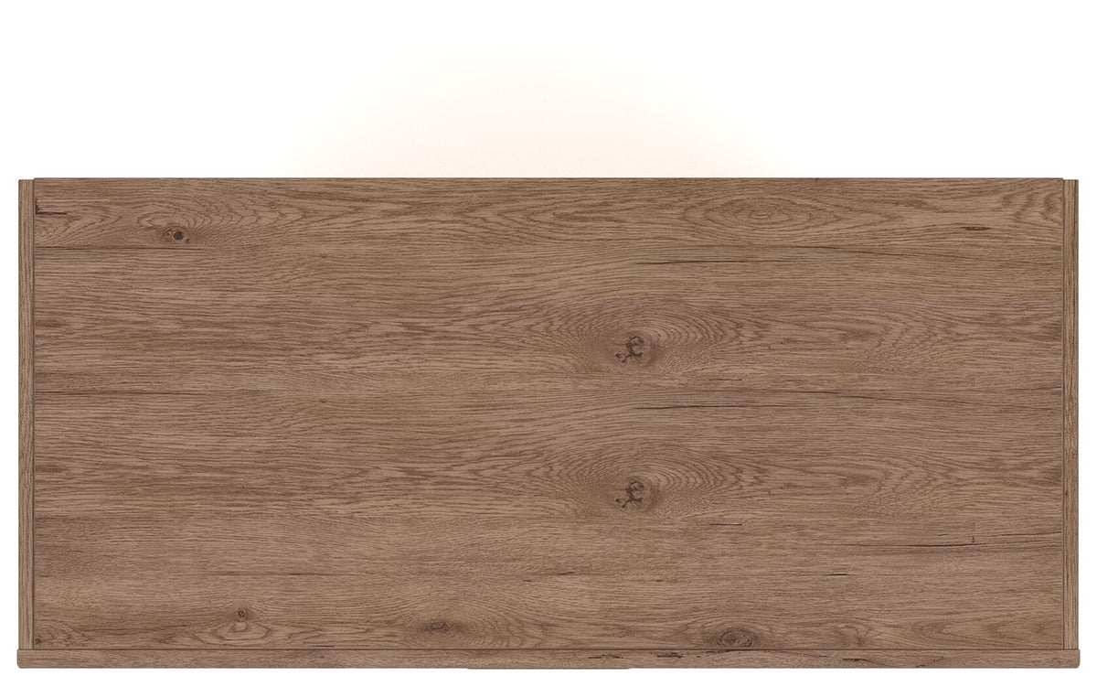 Savonport Chest of Drawers in White/Brown, top view