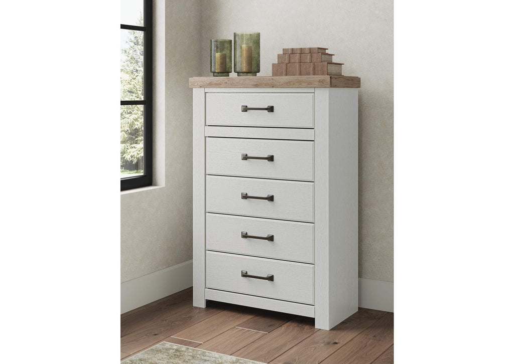 Savonport Queen Panel Bed, Dresser and Chest