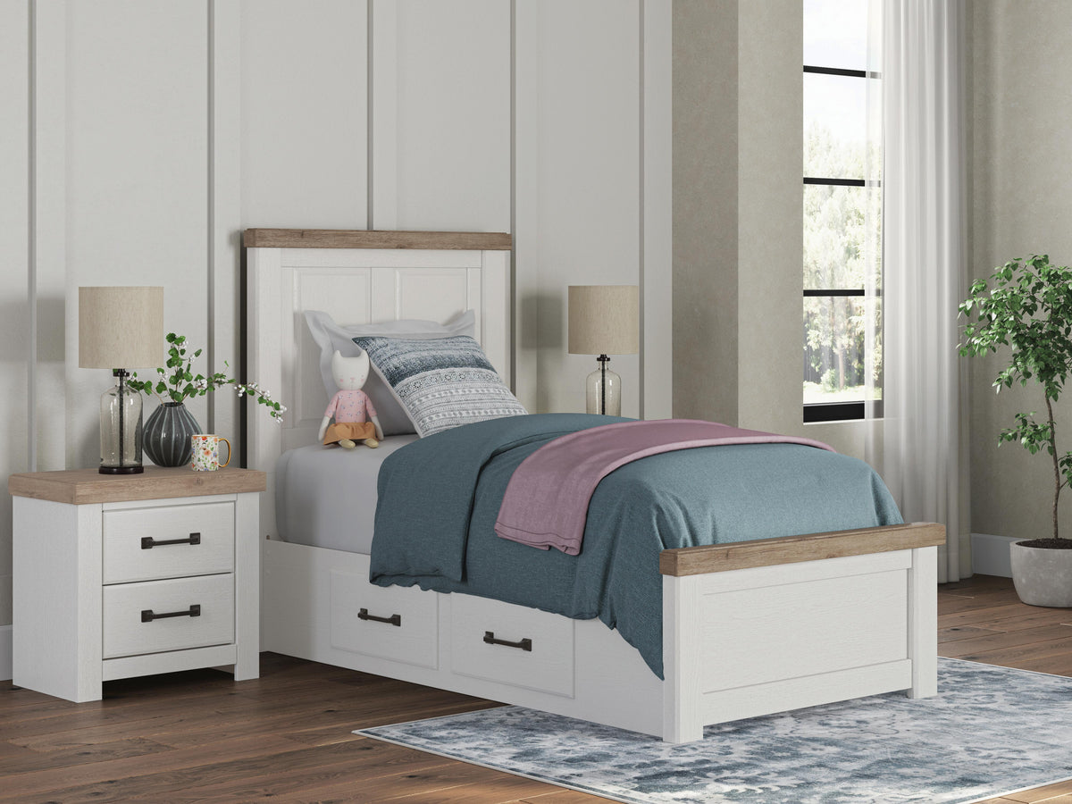 Savonport Twin Panel Bed with Storage - image 1