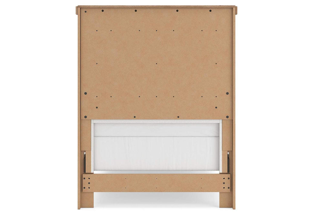 Savonport Twin Panel Bed. Dresser, Mirror and Nightstand