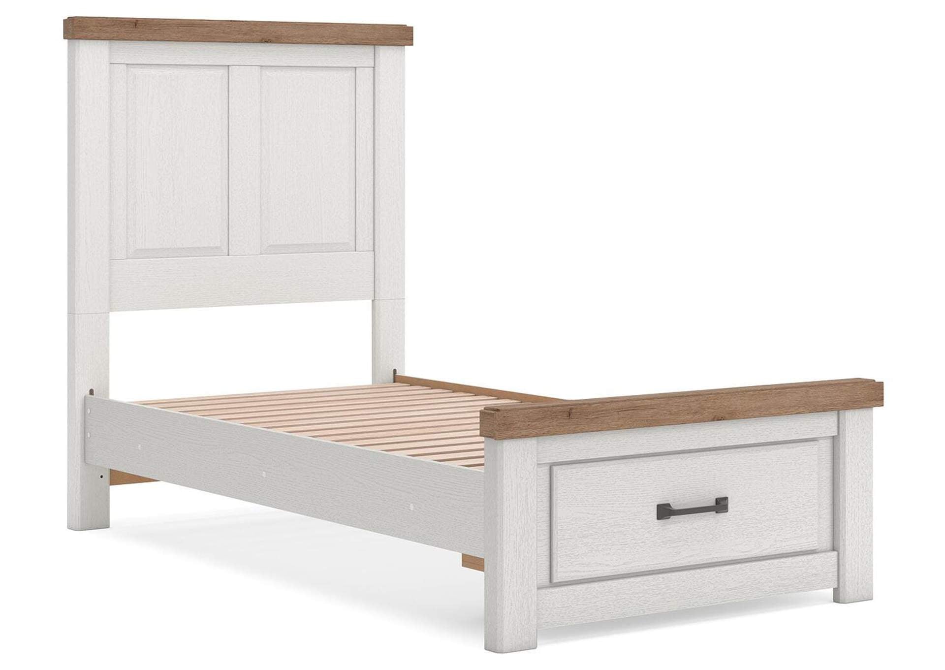 Savonport Twin Panel Storage Bed and Dresser angled view
