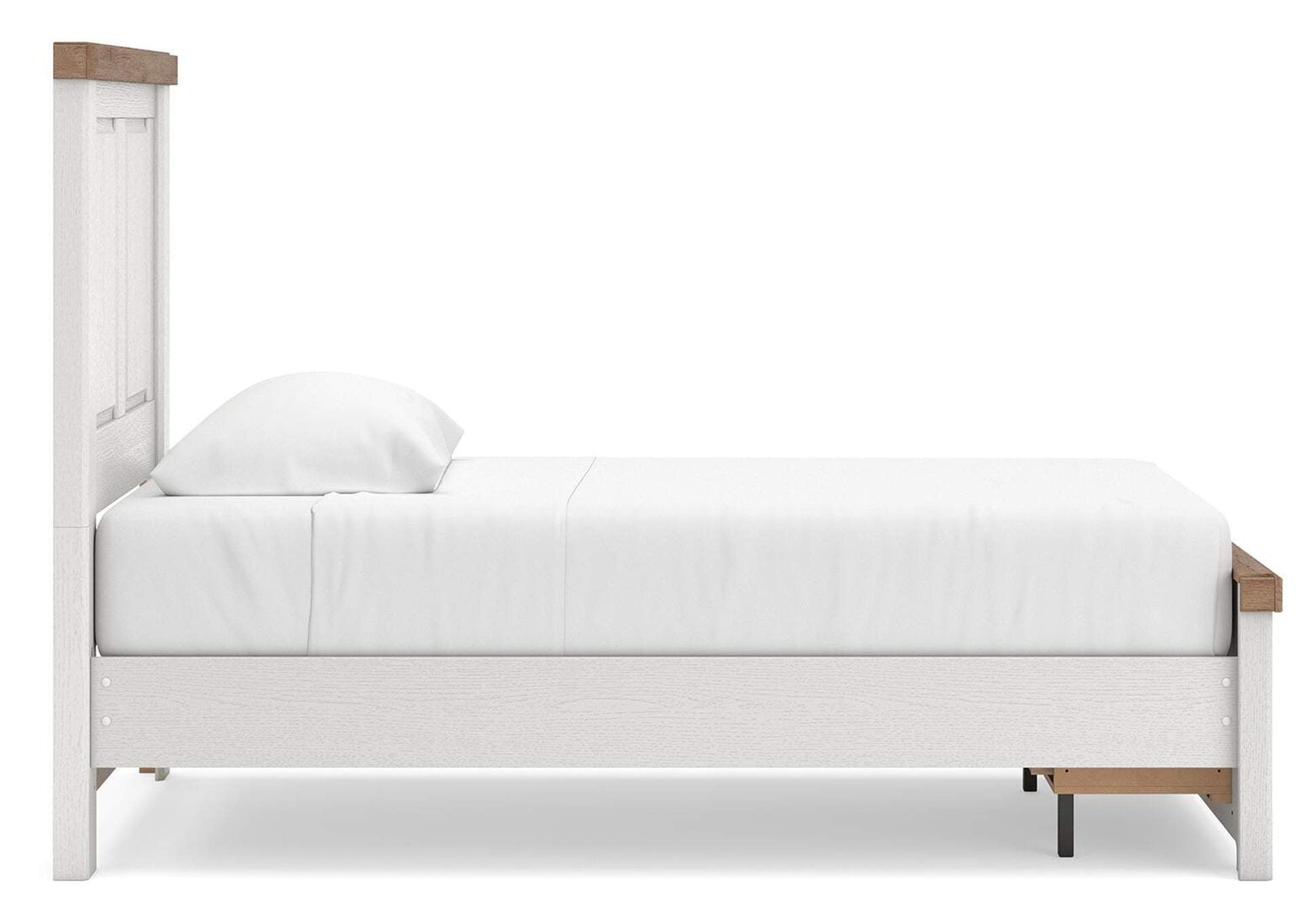 Savonport Twin Panel Storage Bed, Dresser and Mirror side view