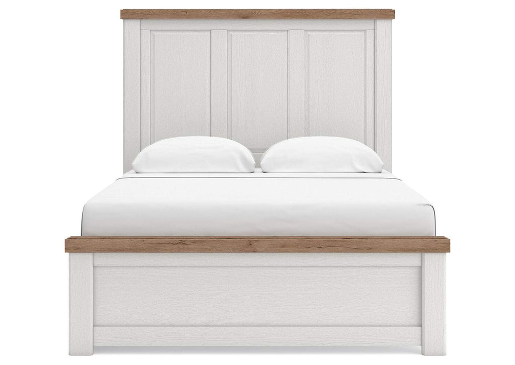 Savonport Queen Panel Bed with Storage, Dresser and Mirror