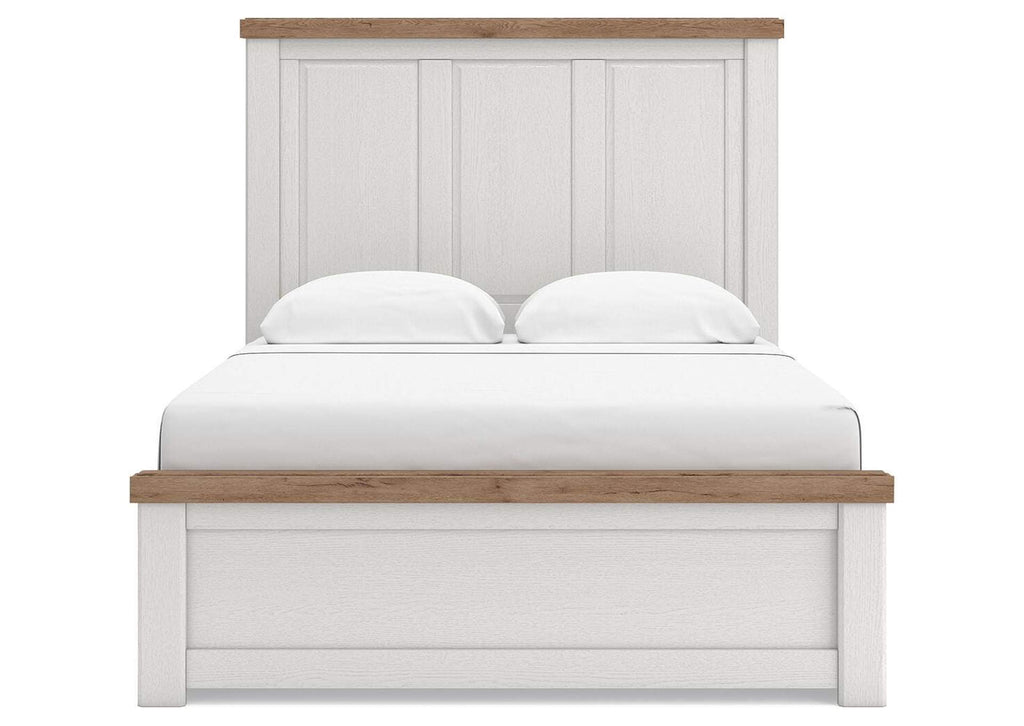 Savonport Queen Panel Bed with Storage, Dresser and Mirror