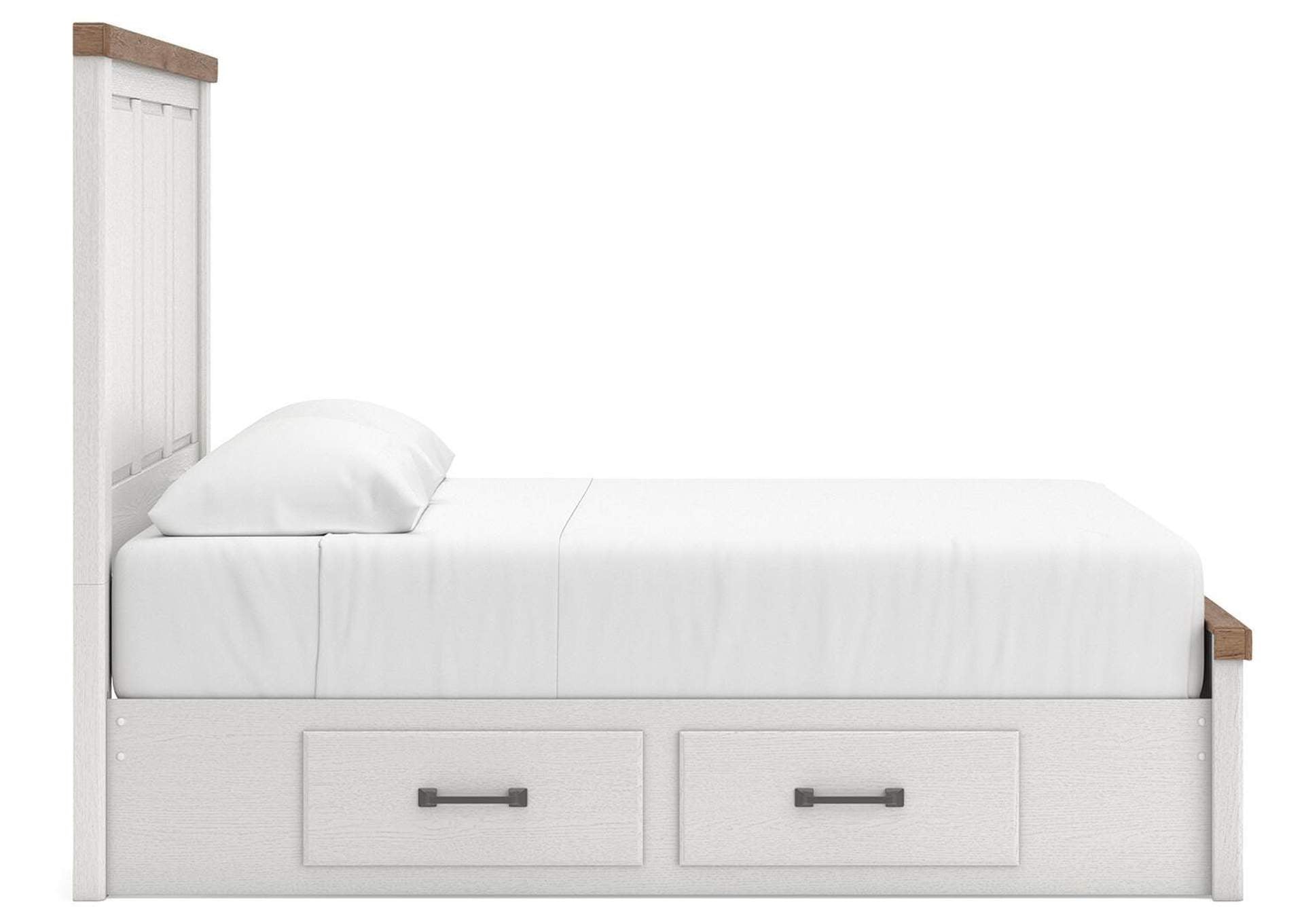 Savonport Queen Panel Bed with Storageand Dresser side view