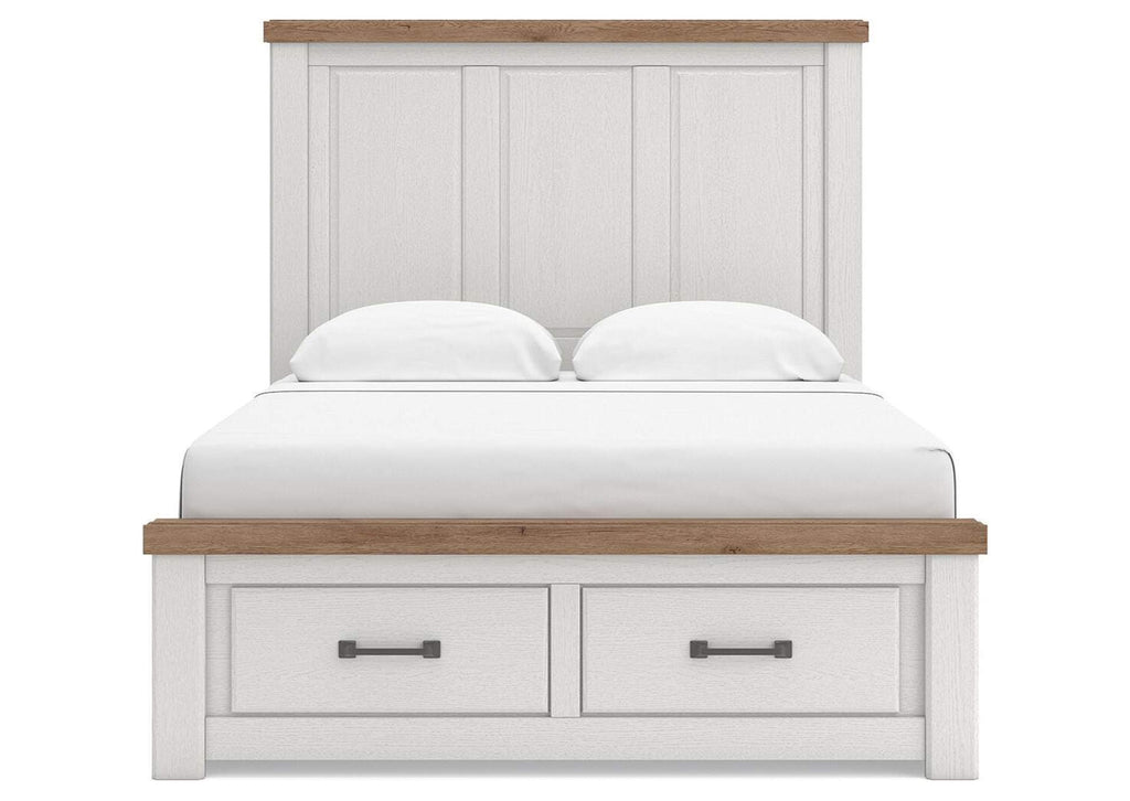 Savonport King Panel Storage Bed, Dresser and Mirror