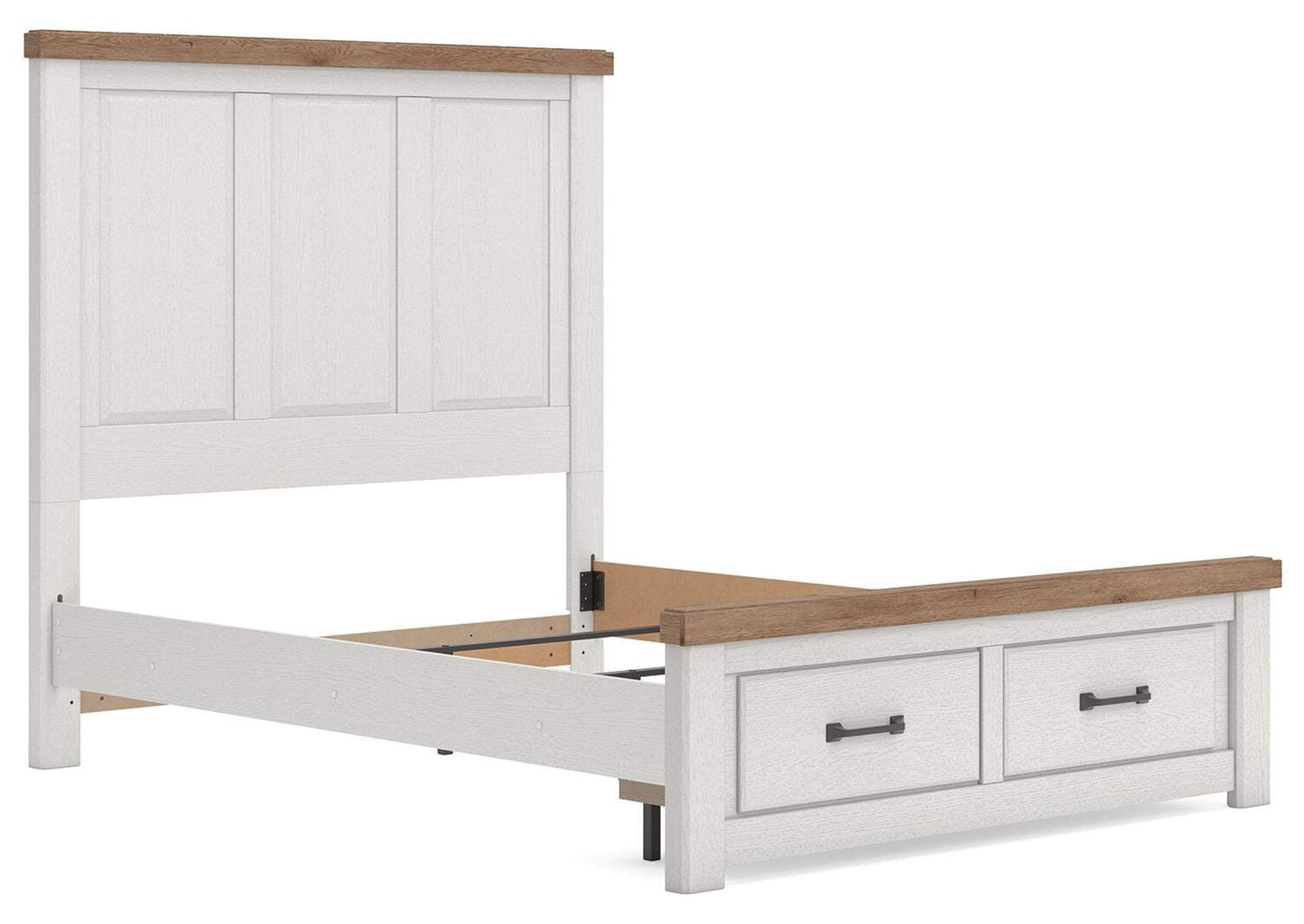 Savonport Queen Panel Storage Bed, Chest and Nightstand angled view