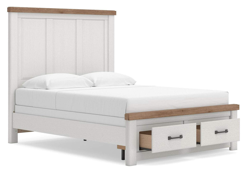 Savonport Queen Panel Storage Bed, Dresser, Mirror, Chest and Nightstand angled view