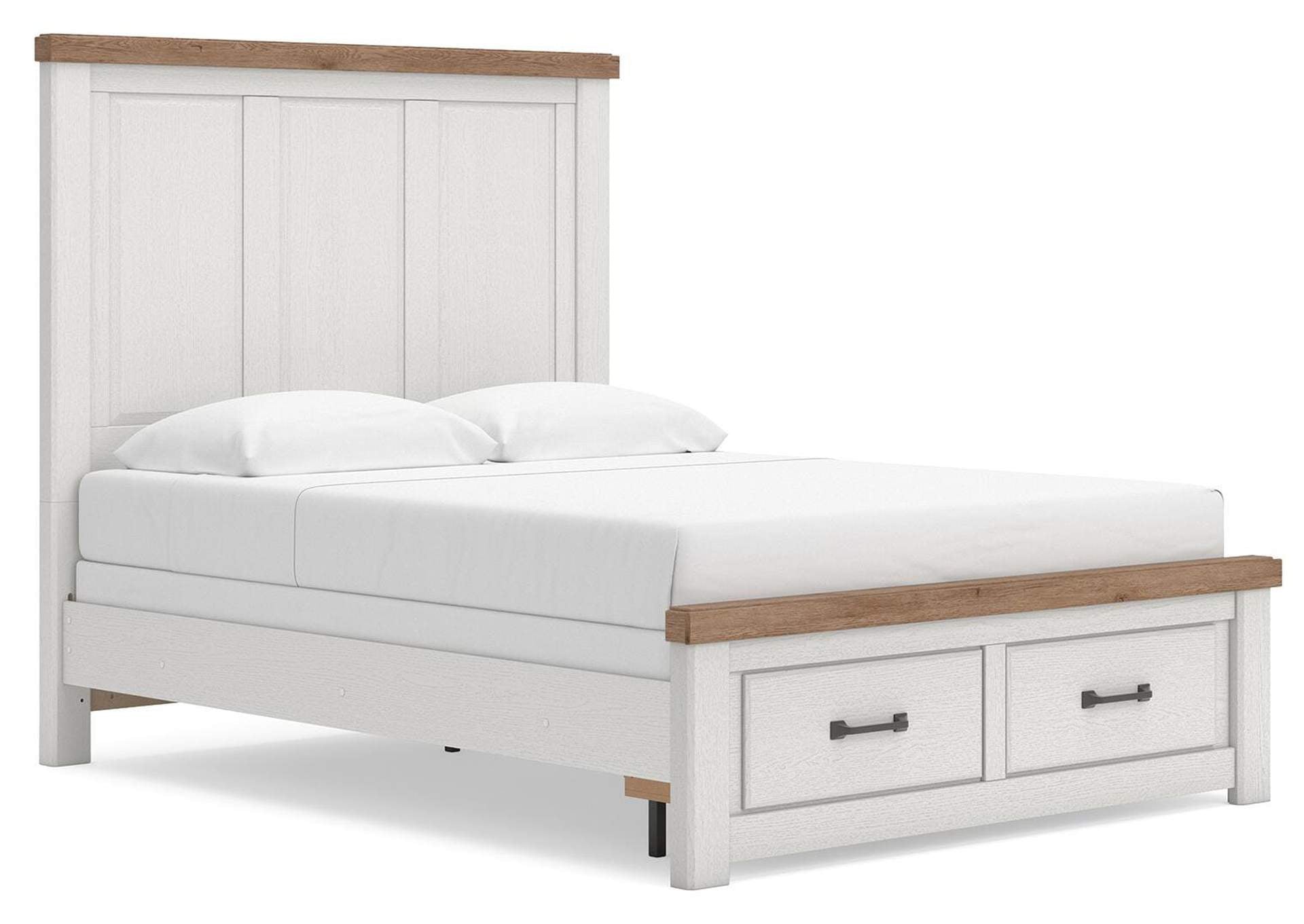 Savonport Queen Panel Storage Bed, Dresser and Chest angled view
