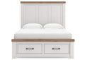 Savonport Queen Panel Storage Bed, Dresser, Mirror and Chest