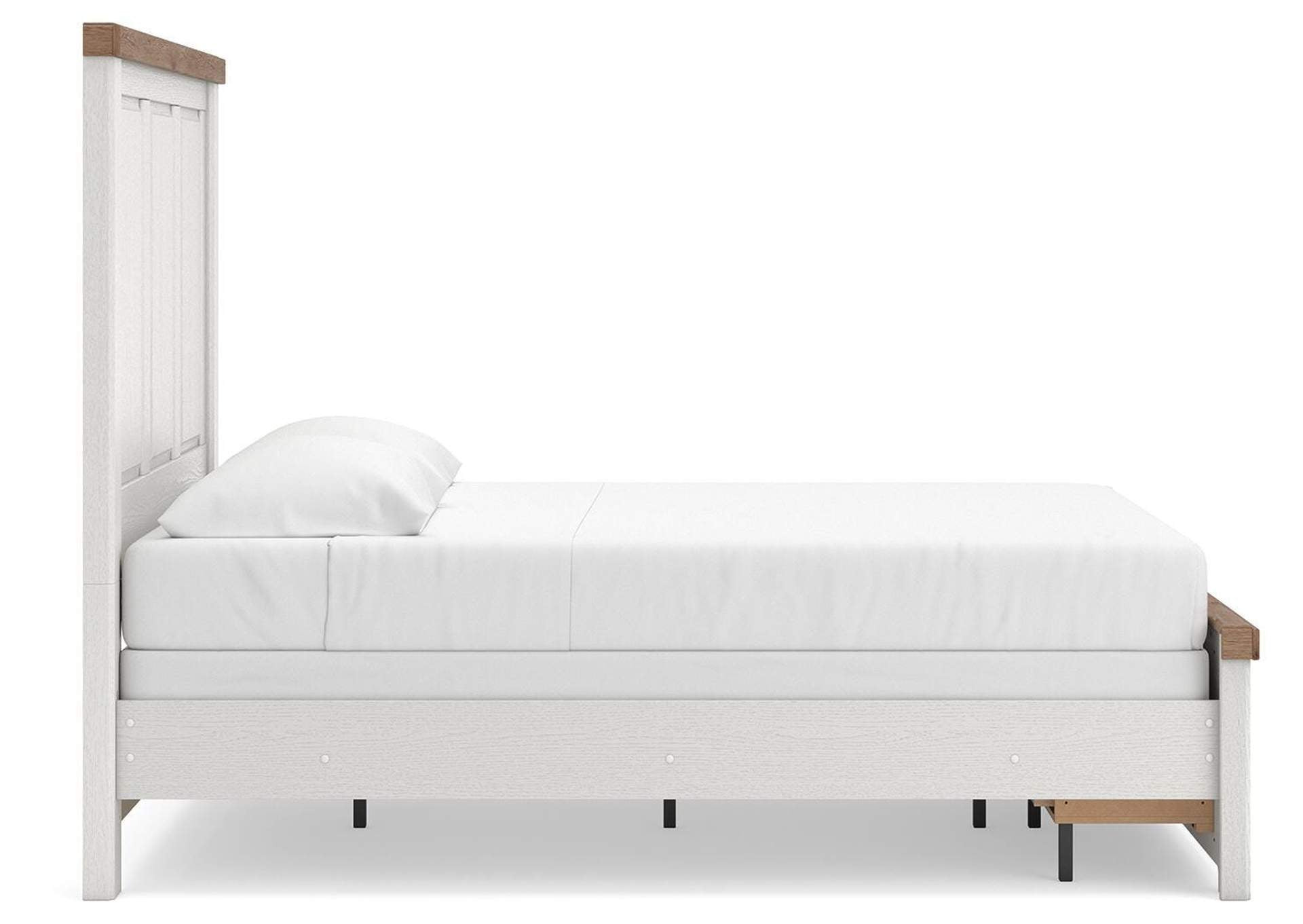 Savonport Queen Panel Storage Bed, Dresser and Chest side view