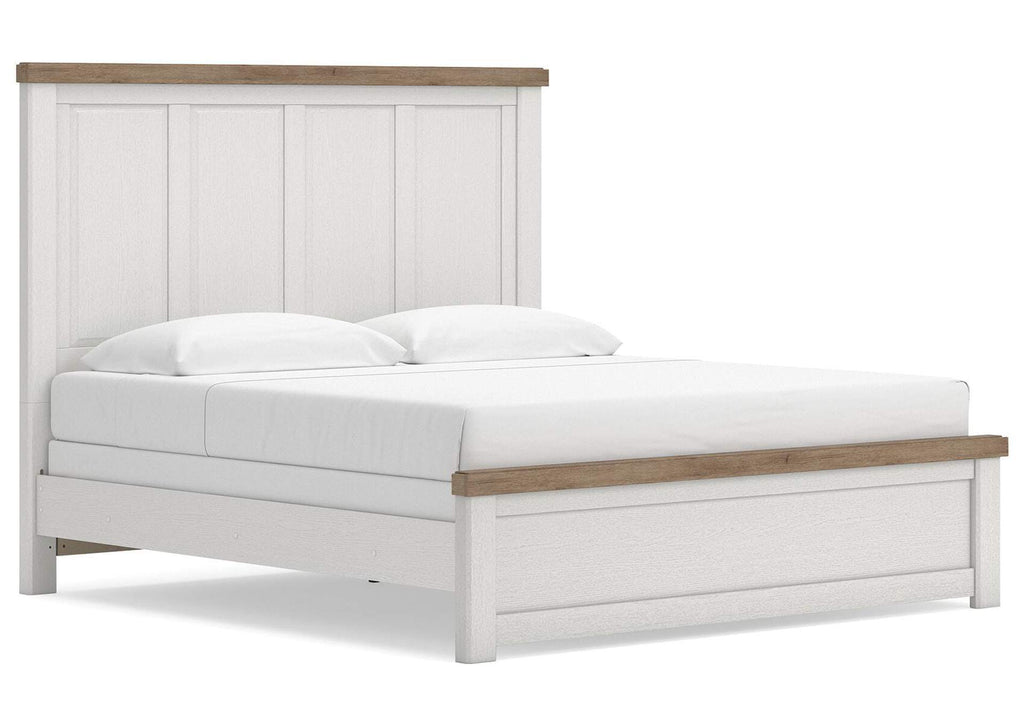 Savonport King Panel Bed, Chest and Nightstand angled view