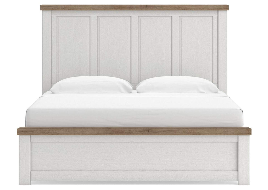 Savonport King Panel Bed, Chest and Nightstand front view