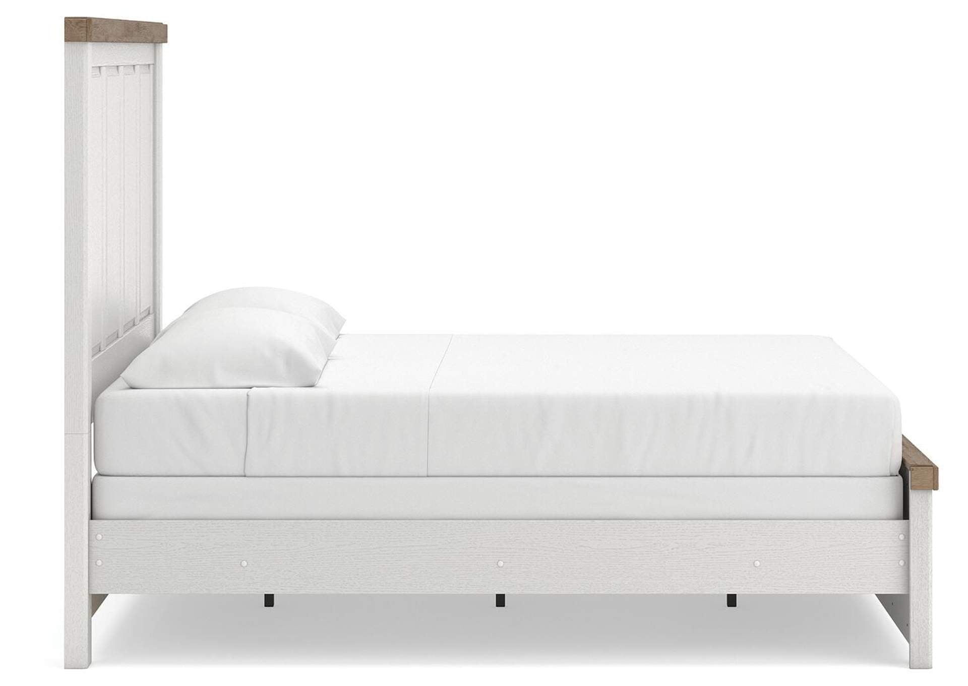 Savonport King Panel Bed, Chest and Nightstand side view
