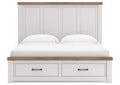 Savonport King Panel Storage Bed, Dresser and Mirror