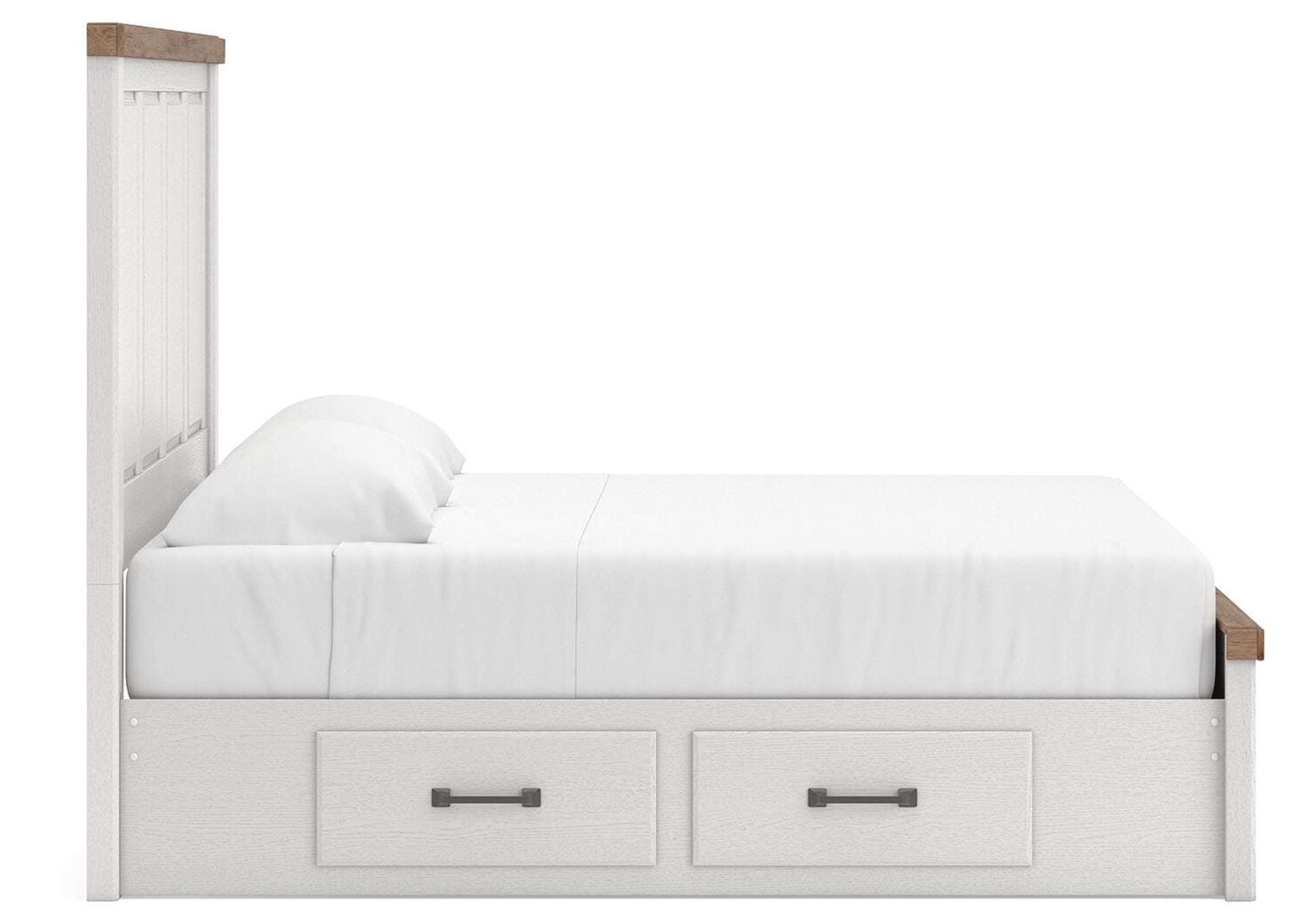 Savonport King Panel Storage Bed and Dresser side view