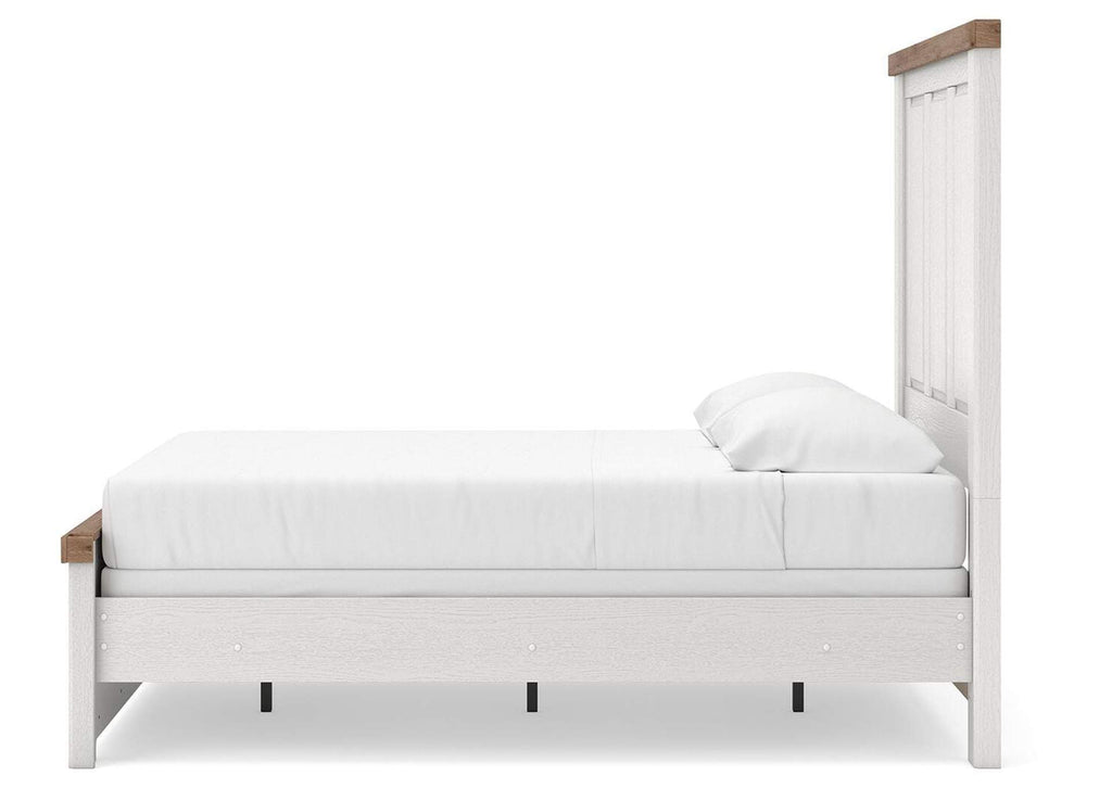 Savonport Full Panel Bed and Dresser side view
