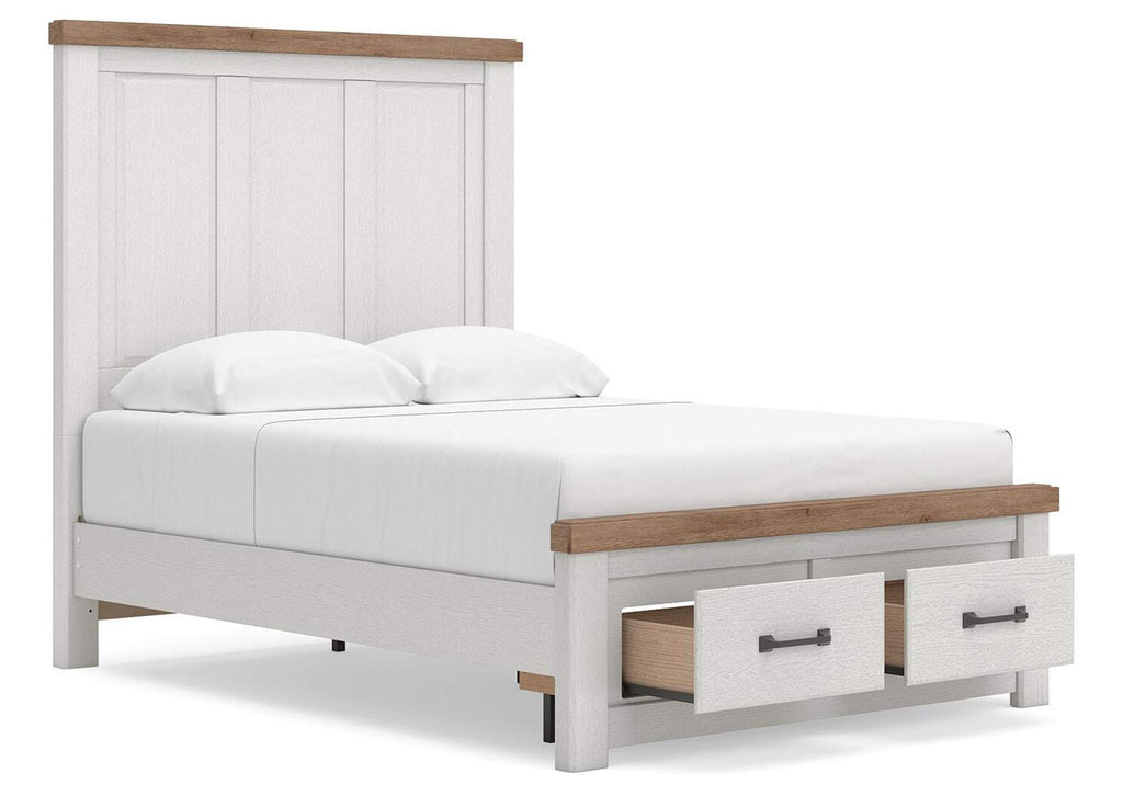 Savonport Full Panel Storage Bed, Dresser and Nightstand angled view