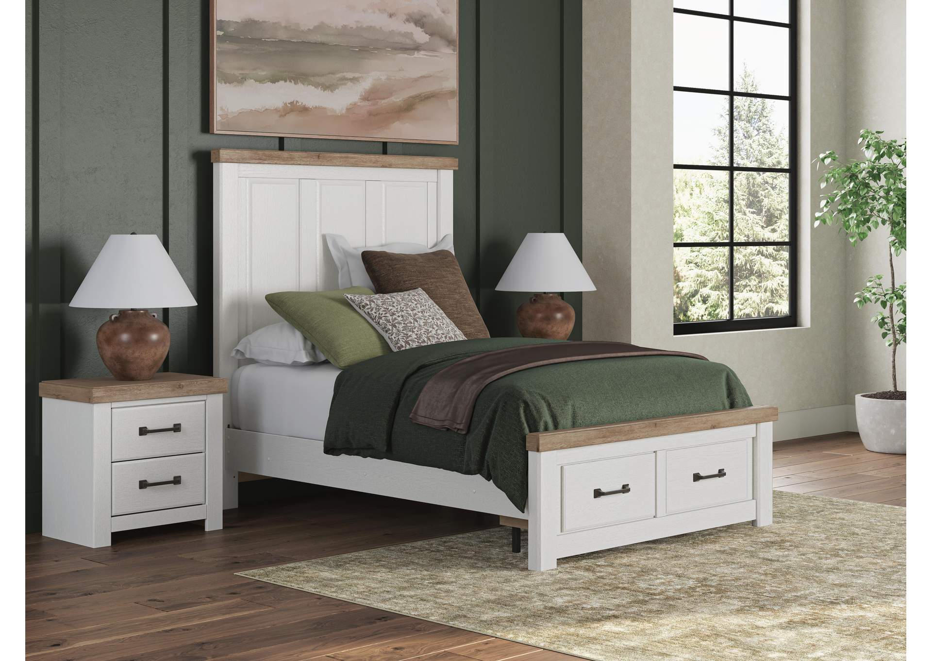 Savonport Full Panel Storage Bed, Dresser and Chest