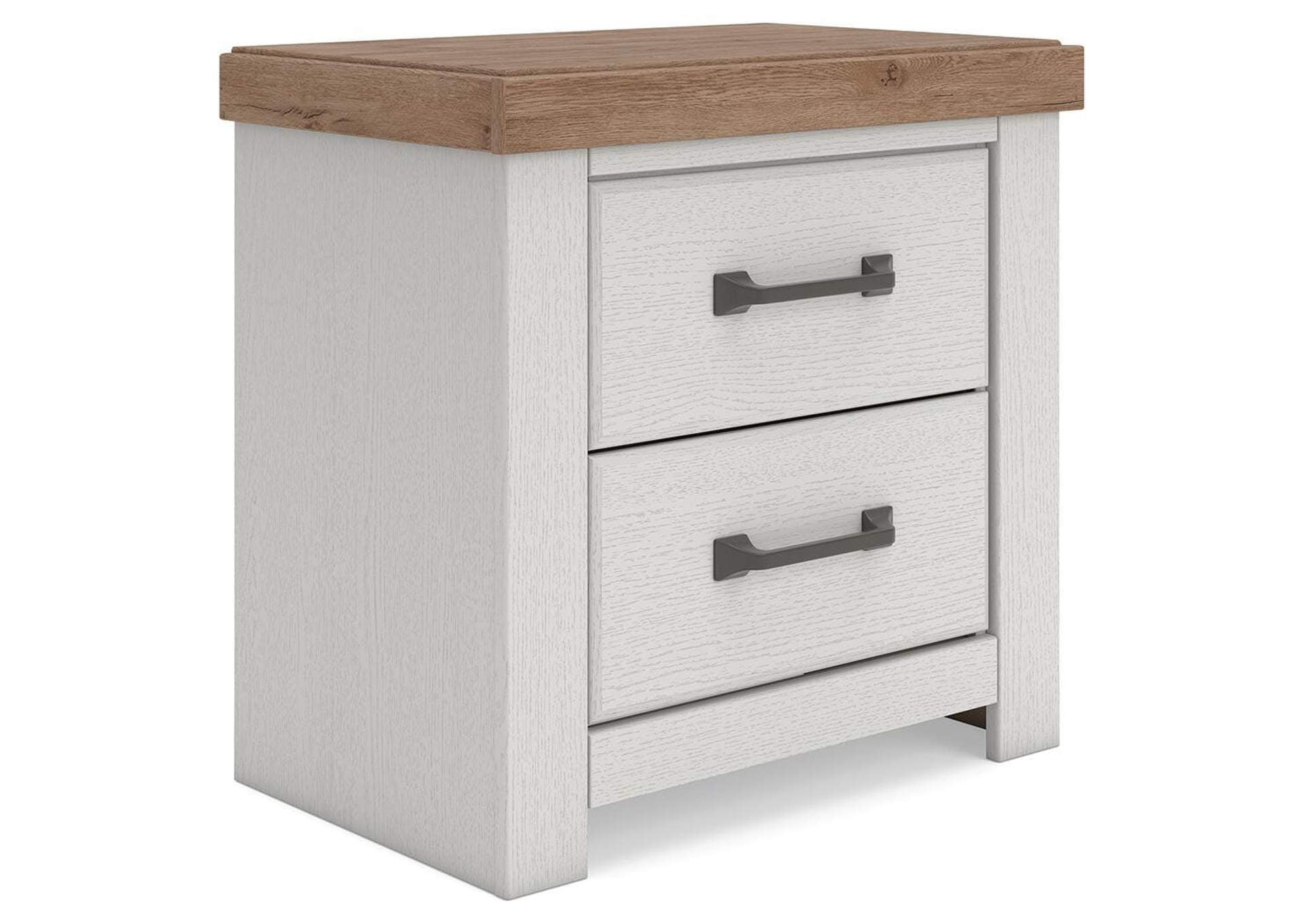 Savonport King Panel Storage Bed. Dresser, Mirror and Nightstand angled view