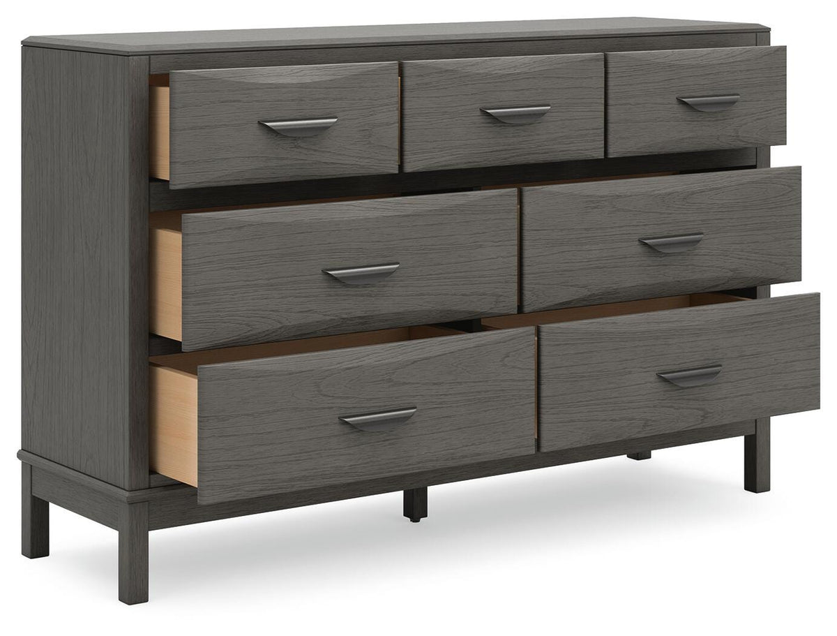 Mazing Dresser in Gray, open view