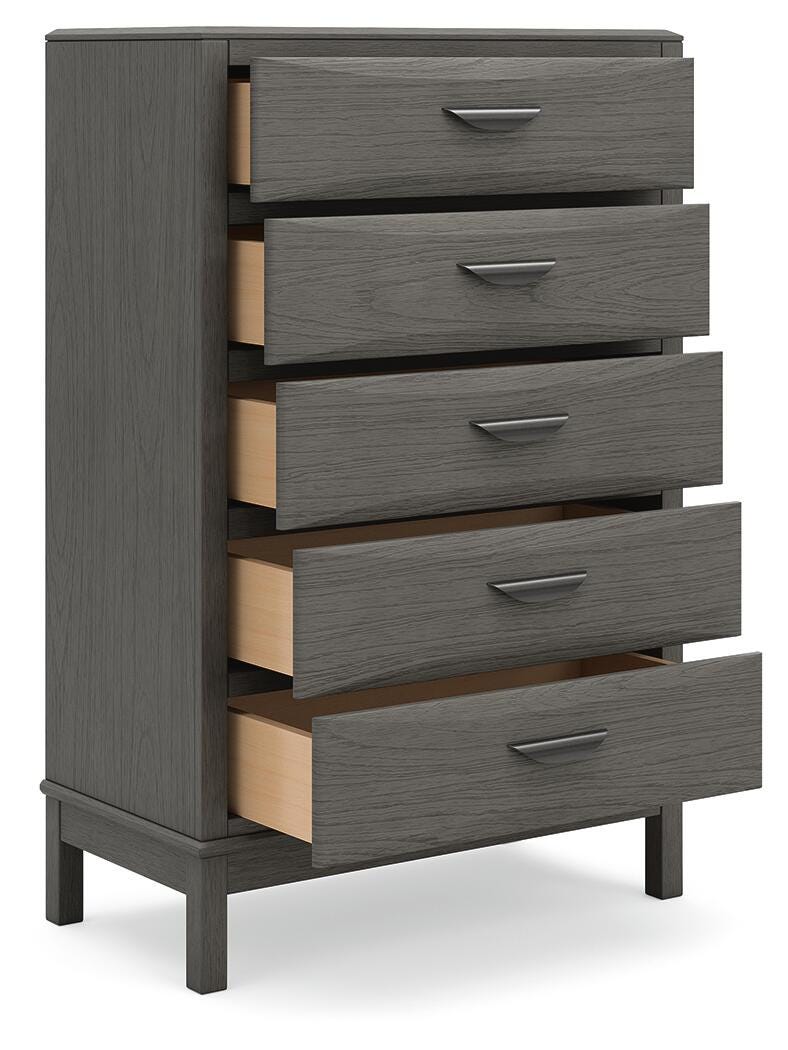 Mazing Chest of Drawers in Gray, open view