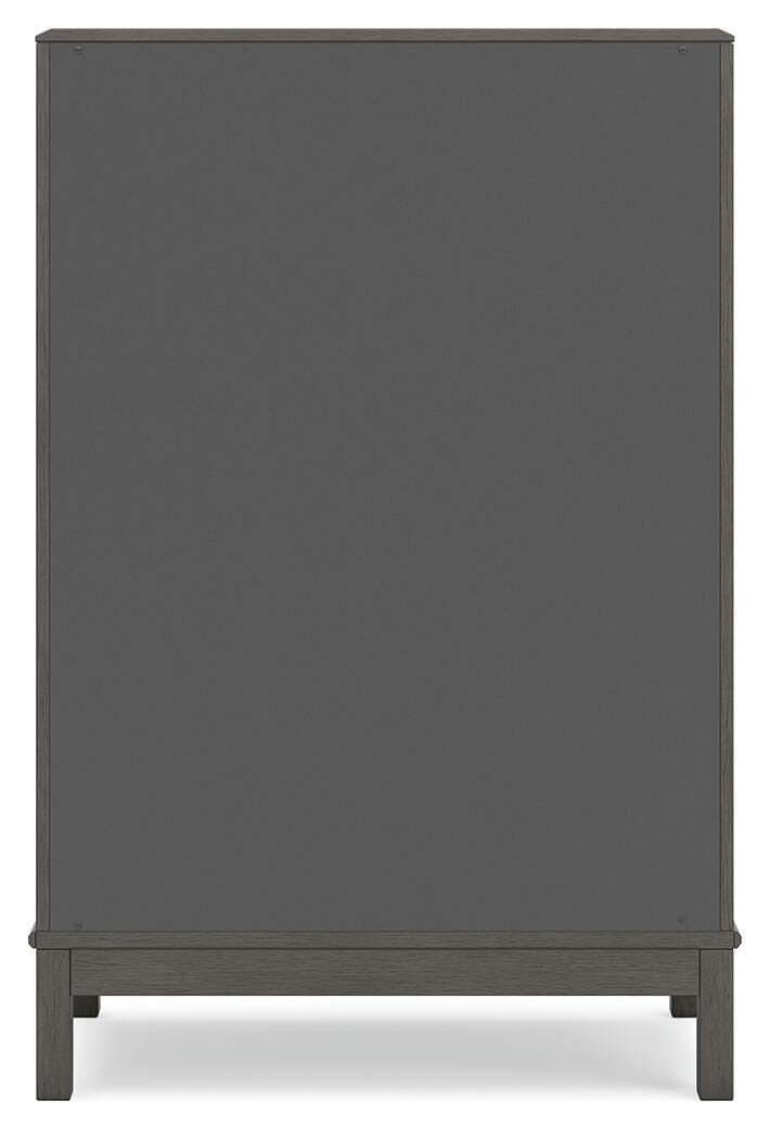 Mazing Chest of Drawers in Gray, back view
