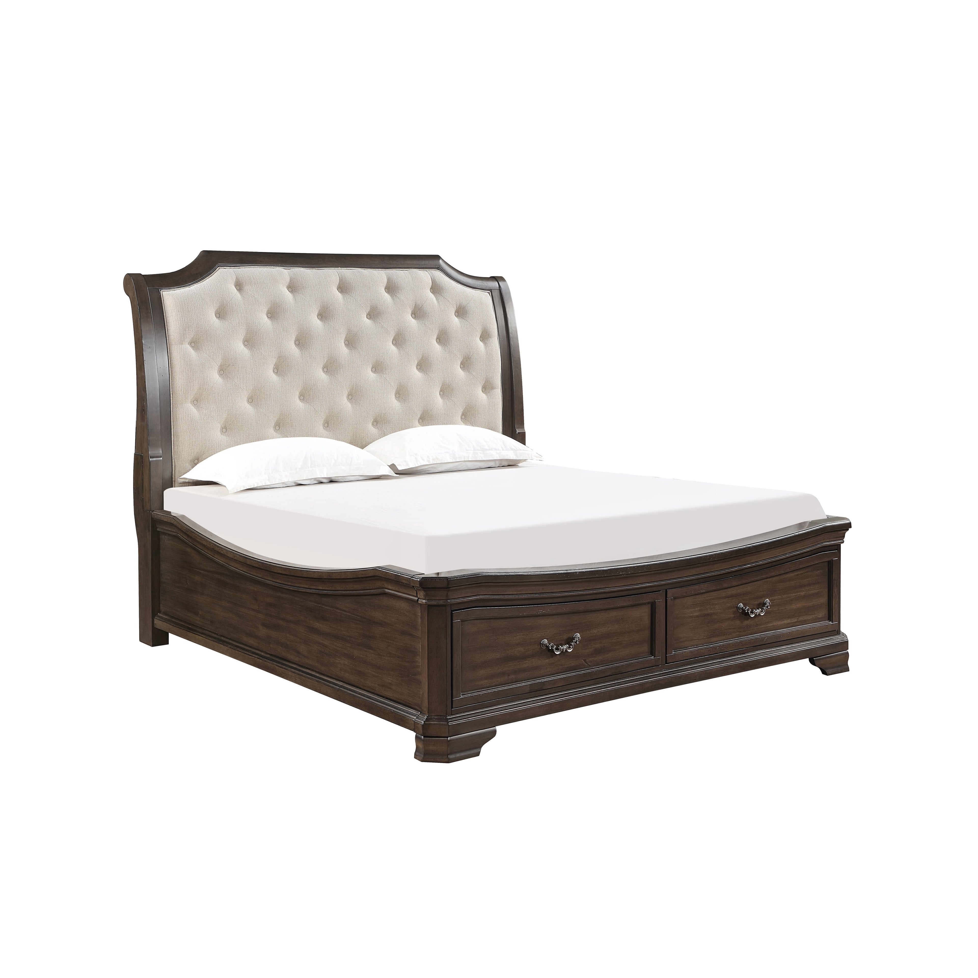 Lyndhurst 6''6" K King Bed - Walnut