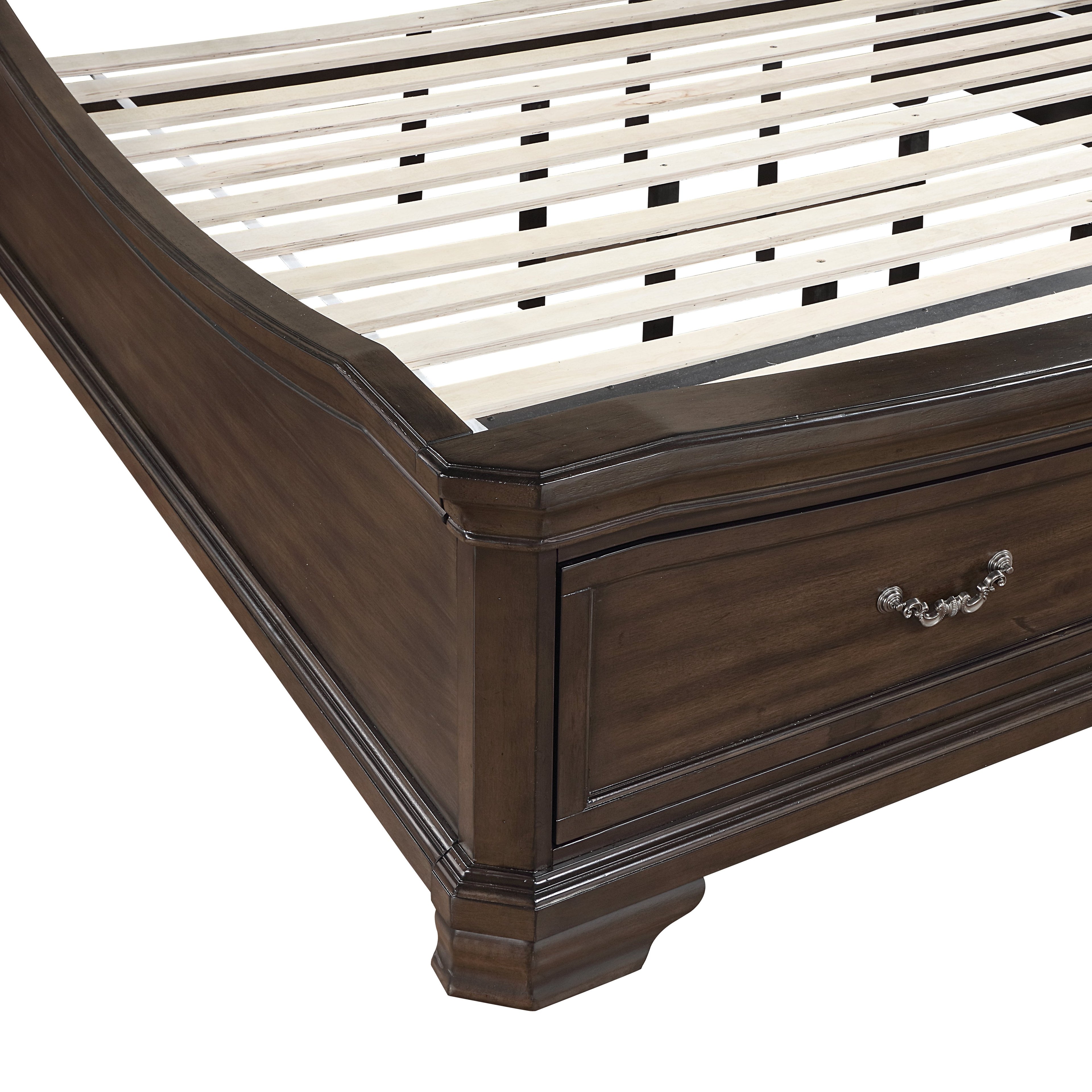 Lyndhurst 6''6" K King Bed - Walnut