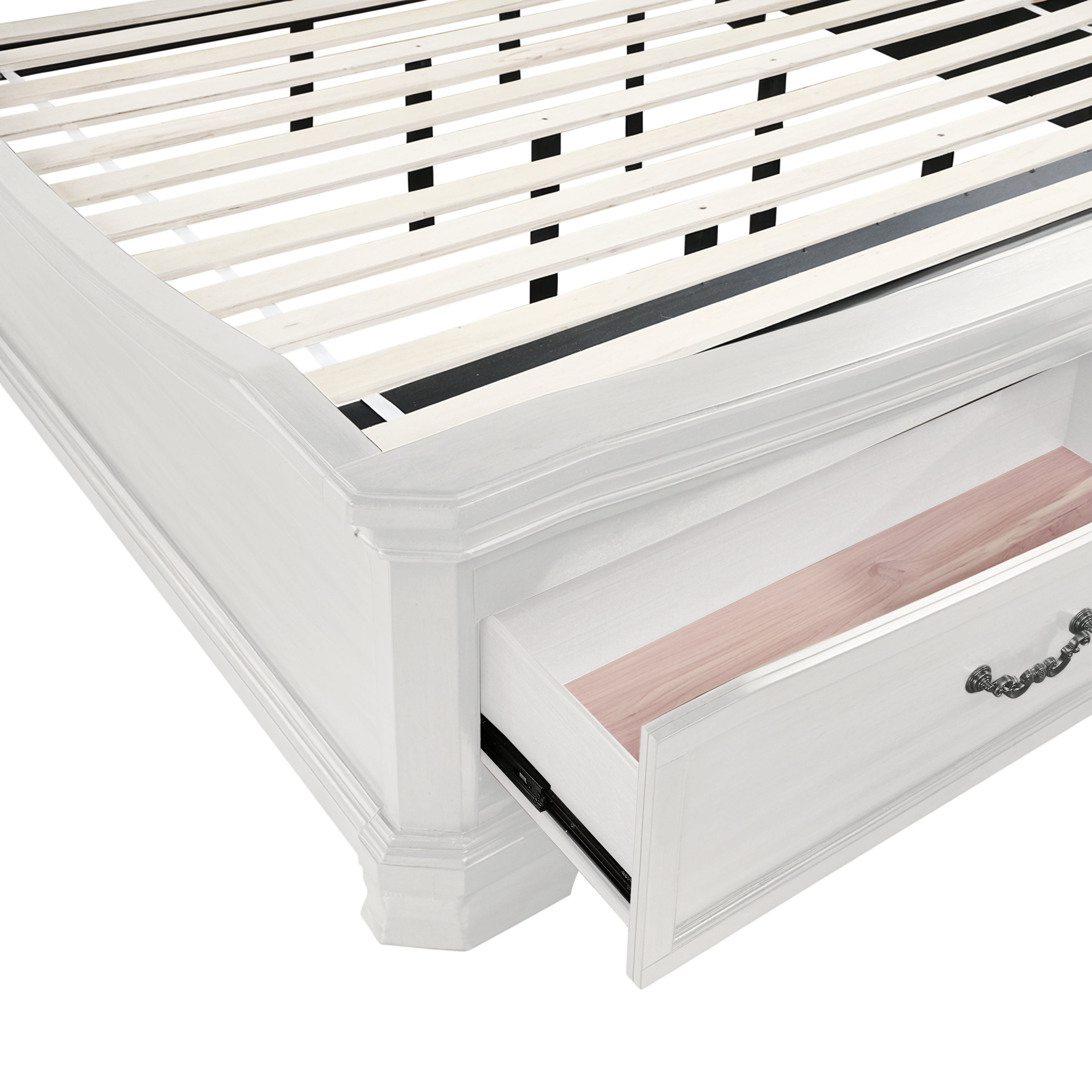 Lyndhurst 6''6" K King Bed - Vintage White