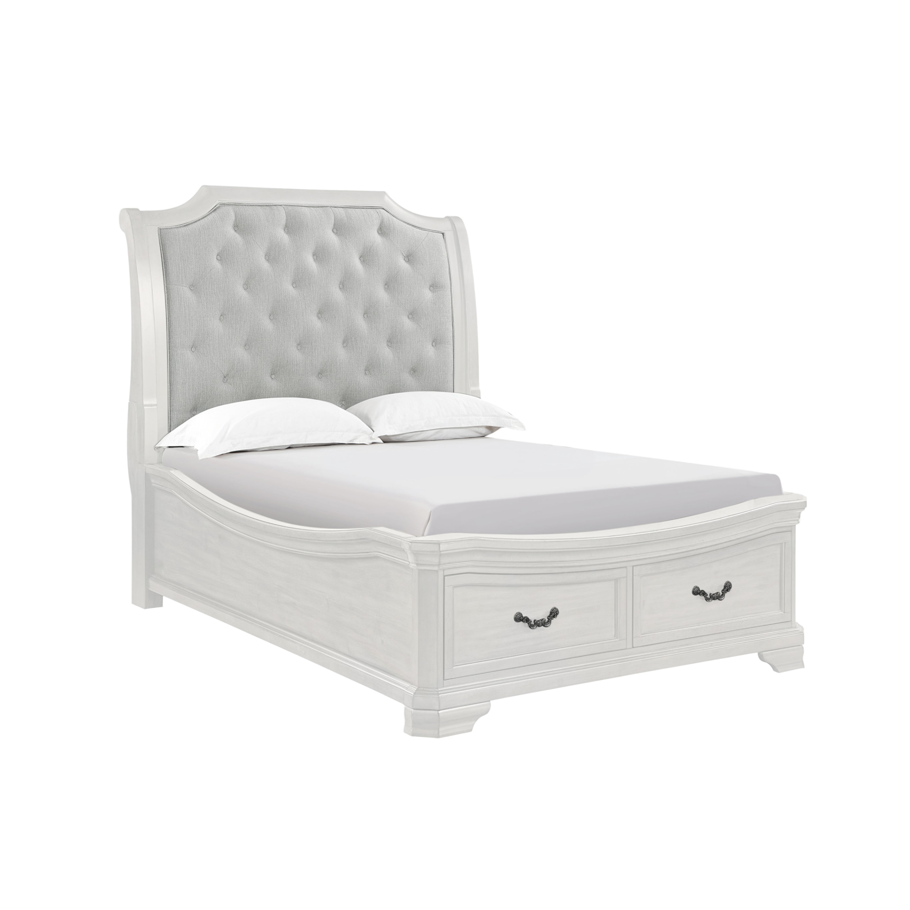 Lyndhurst 6''6" K King Bed - Vintage White