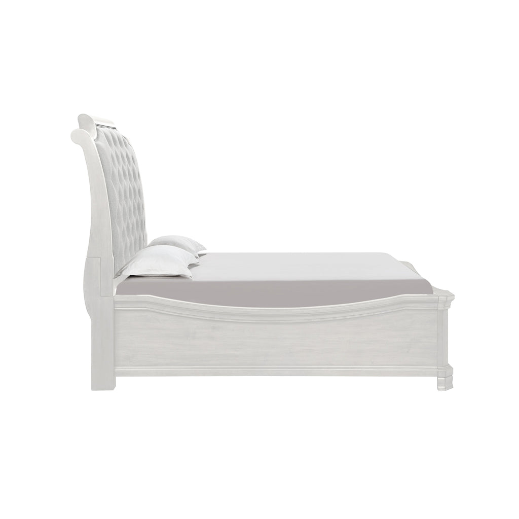 Lyndhurst 5''0" Queen Bed - Vintage White