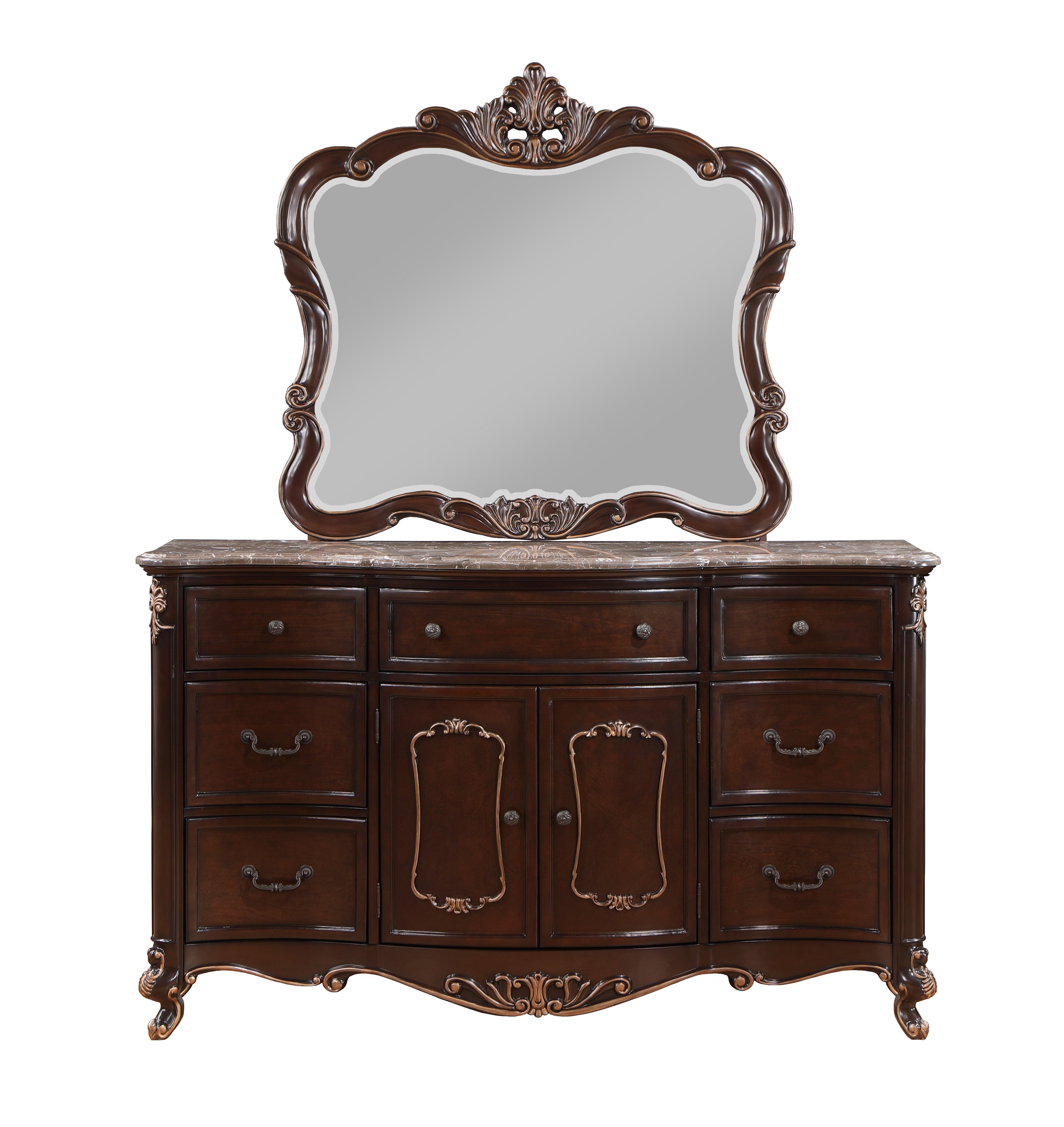 Constantine Dresser w/Marble Top-Cherry