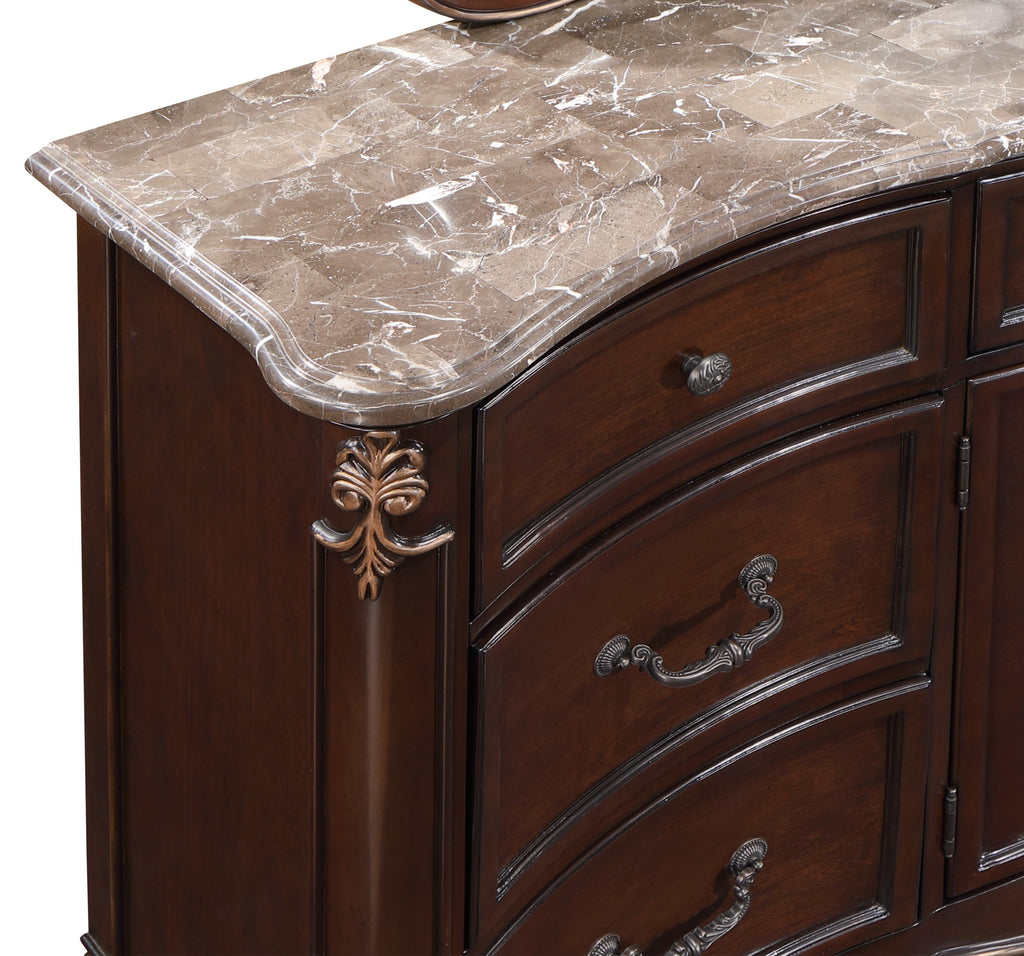 Constantine Dresser w/Marble Top-Cherry