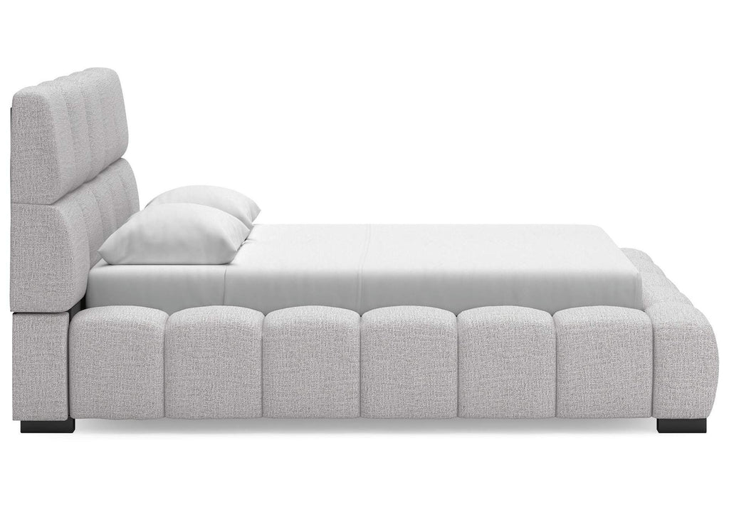 Grendusk Queen Upholstered Bed side view