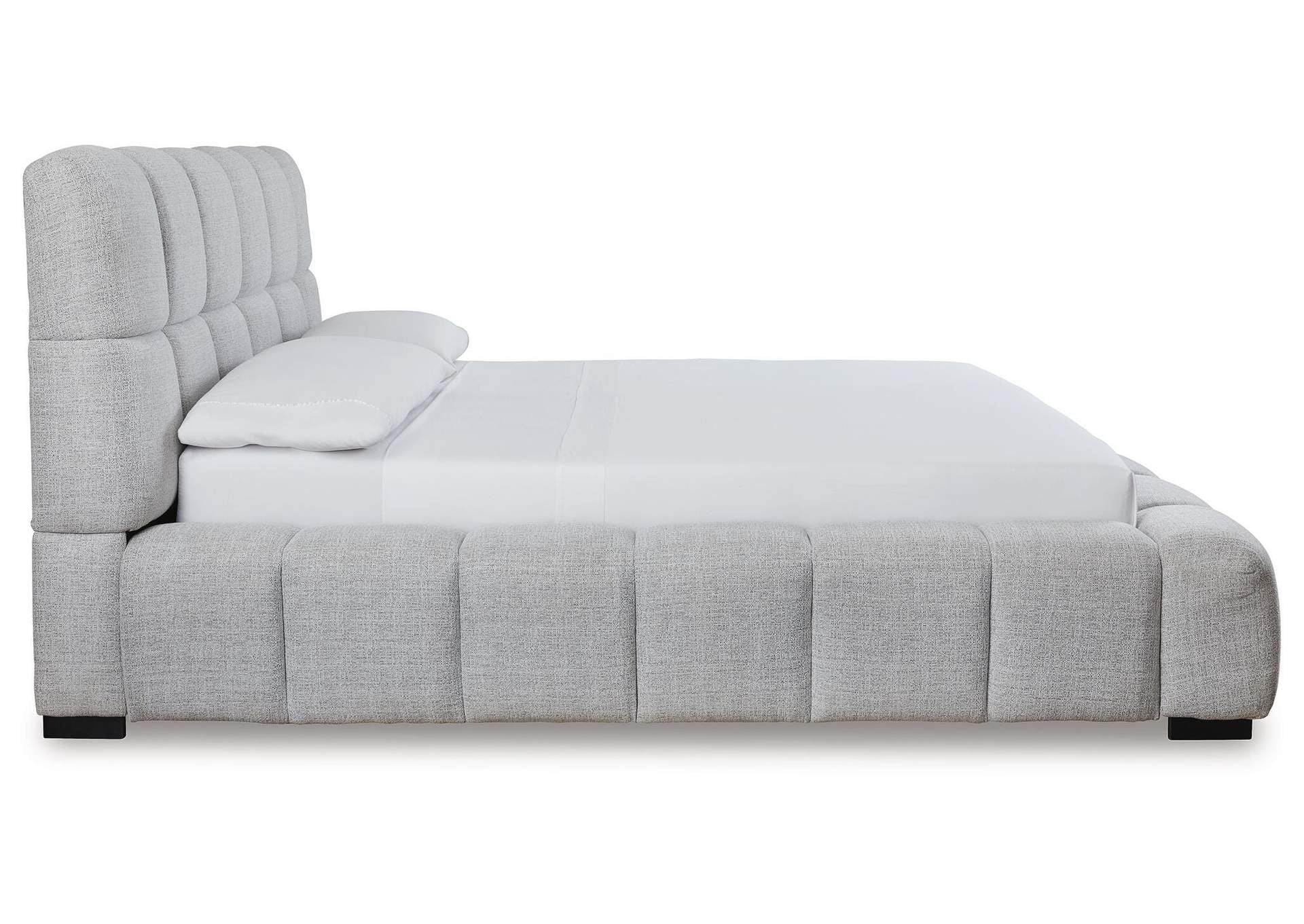 Grendusk California King Upholstered Bed side view